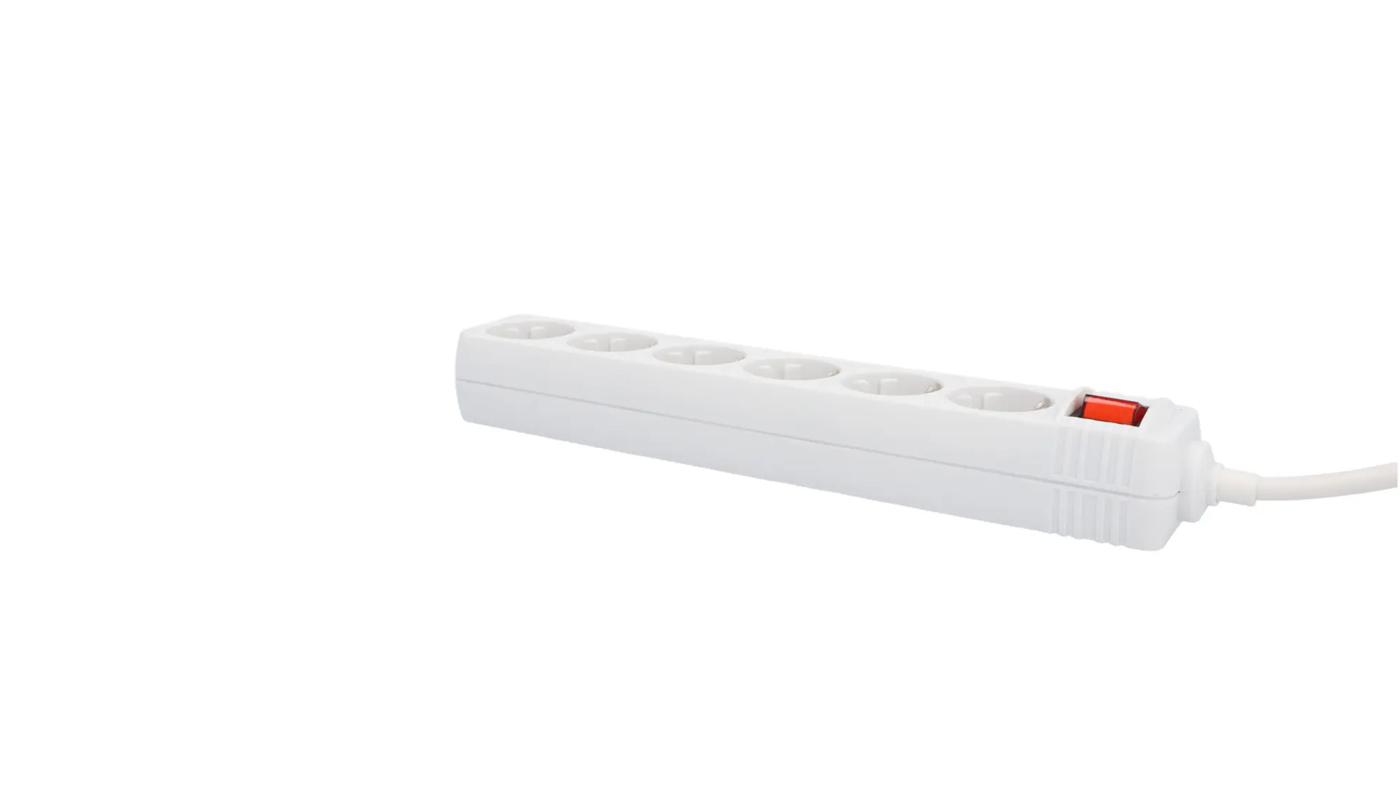 Unitec Tischsteckdose 6-fach mit Schalter 2 m