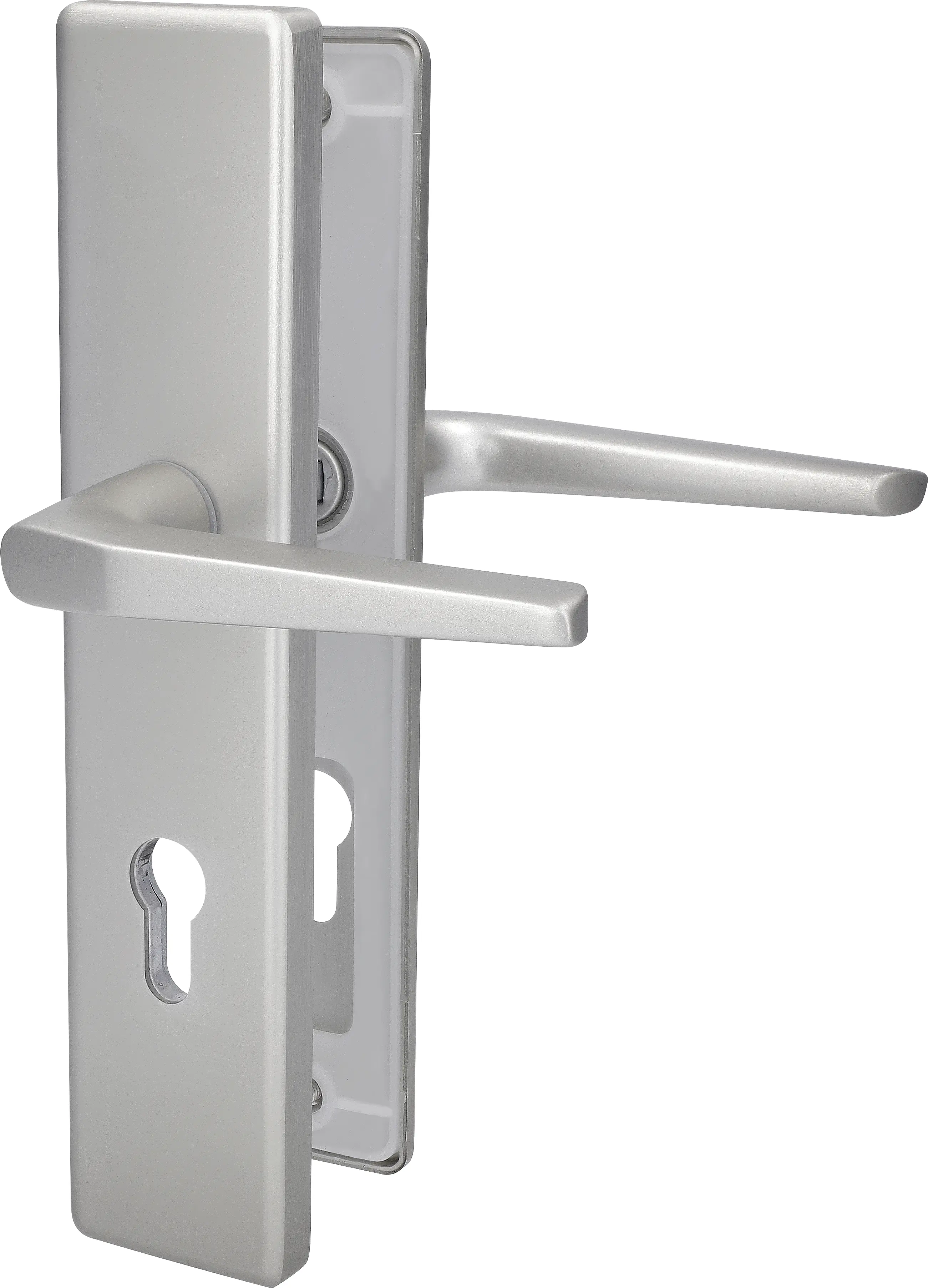 Alpertec Türgarnitur Langschild Tira II PZ Drücker/Drücker Alu F9 23,7 x 5 cm Alpertec Türgarnitur Langschild Tira II PZ Drücker/Drücker Alu F9 23,7 x 5 cm
