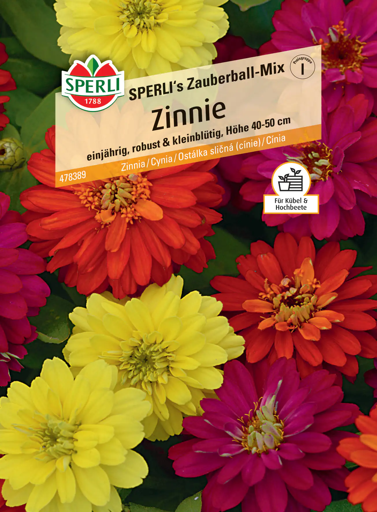 Sperli Zinnie SPERLI's Zauberball-Mix