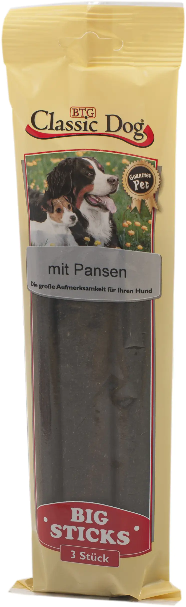Classic Dog Snack Big Sticks mit Pansen 3er Pack