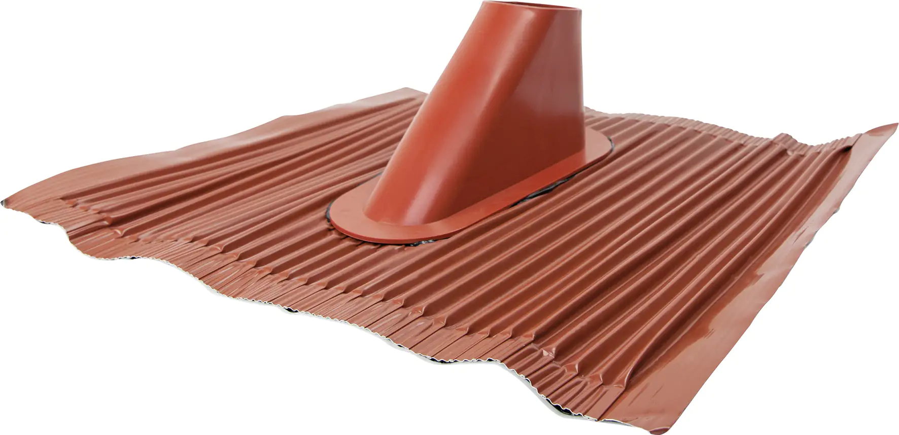 Schwaiger Dachhaube ADH4261 001, Aluminium rot, für 42 - 60 mm Rohrdurchmesser