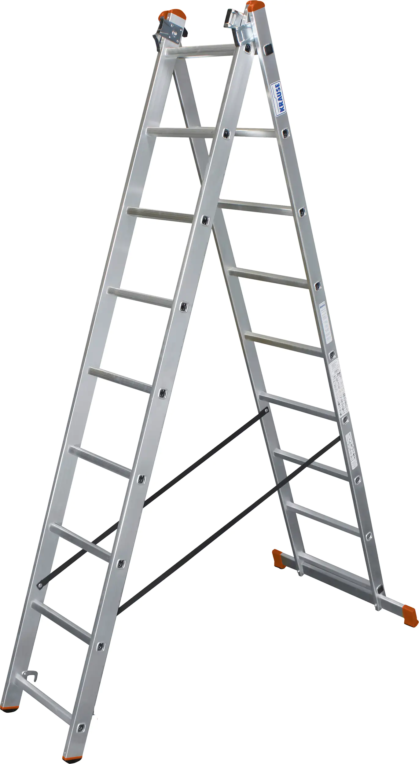 4009199008510_03 Krause Aluminium-Vielzweckleiter CORDA Globus mit Treppenfunktion 6,20 m