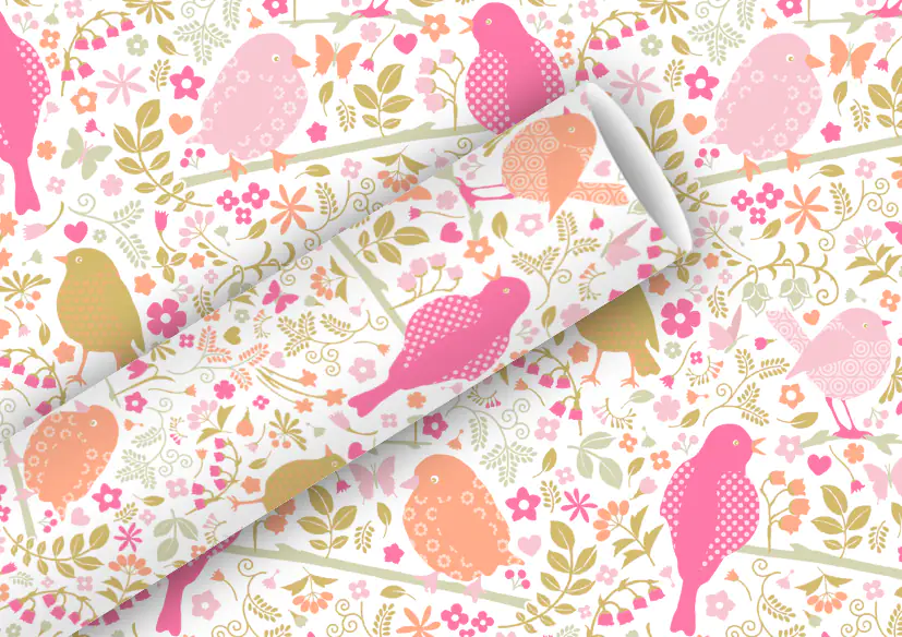 4014995177209 Braun & Company Geschenkpapier Kollektion Sweet Paradise rose 2 m x 70 cm