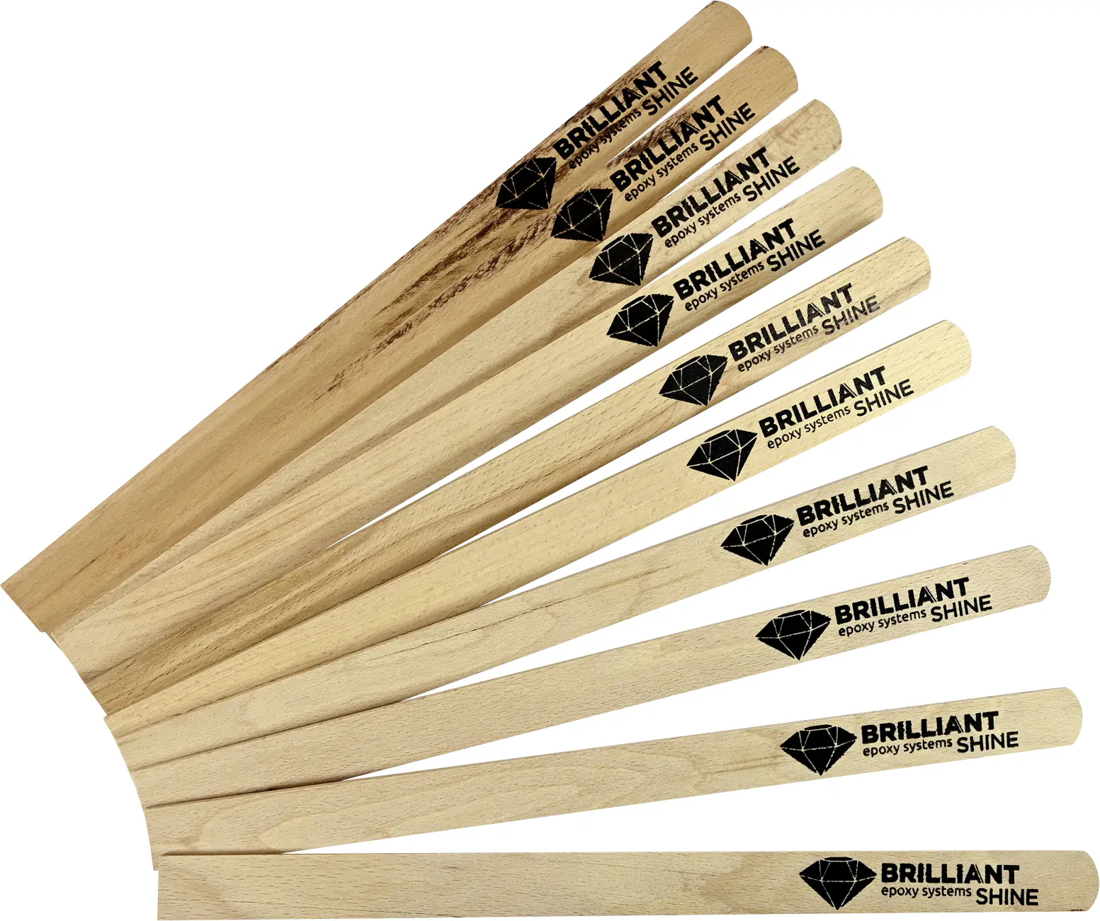 Rührstäbe Holz stabile Ausführung 30 cm lang 10 Stück