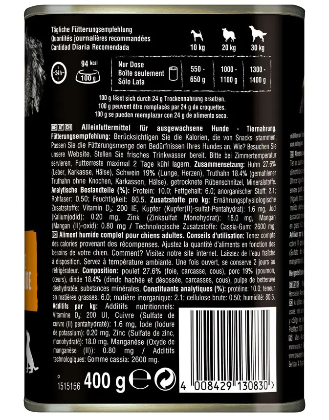 Crave Adult mit Huhn und Truthahn Hundefutter 400 g