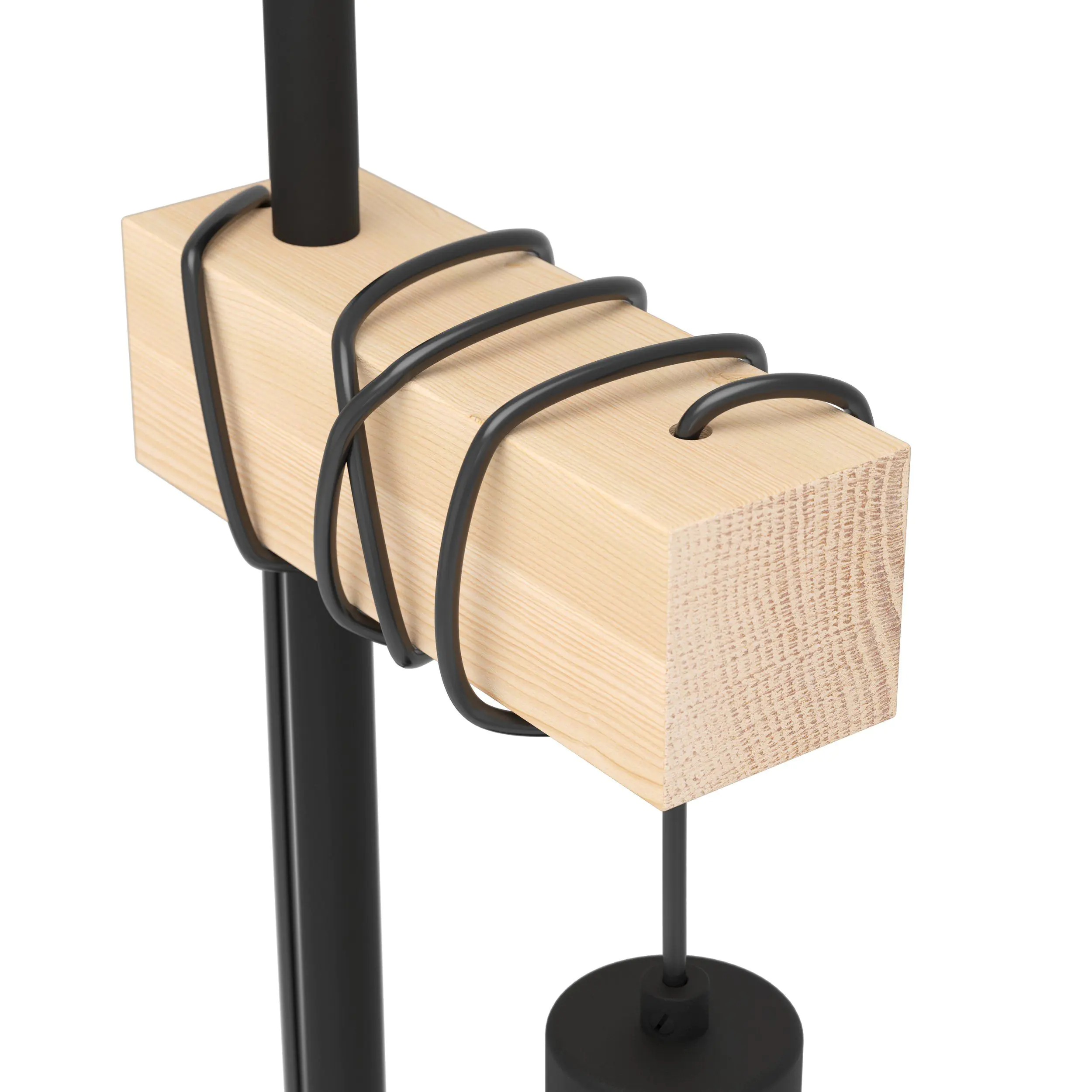 Eglo Tischleuchte Townshend 5 schwarz braun 50 x 15,5 x 22 cm