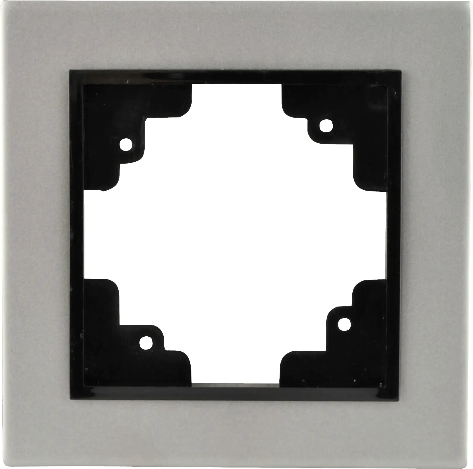 Unitec Abdeckrahmen 1-fach edelstahl, Serie Imola