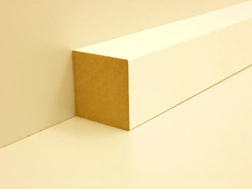 B.S. Bauprogramm Quadratleiste 200 cm 40 x 40 mm weiß