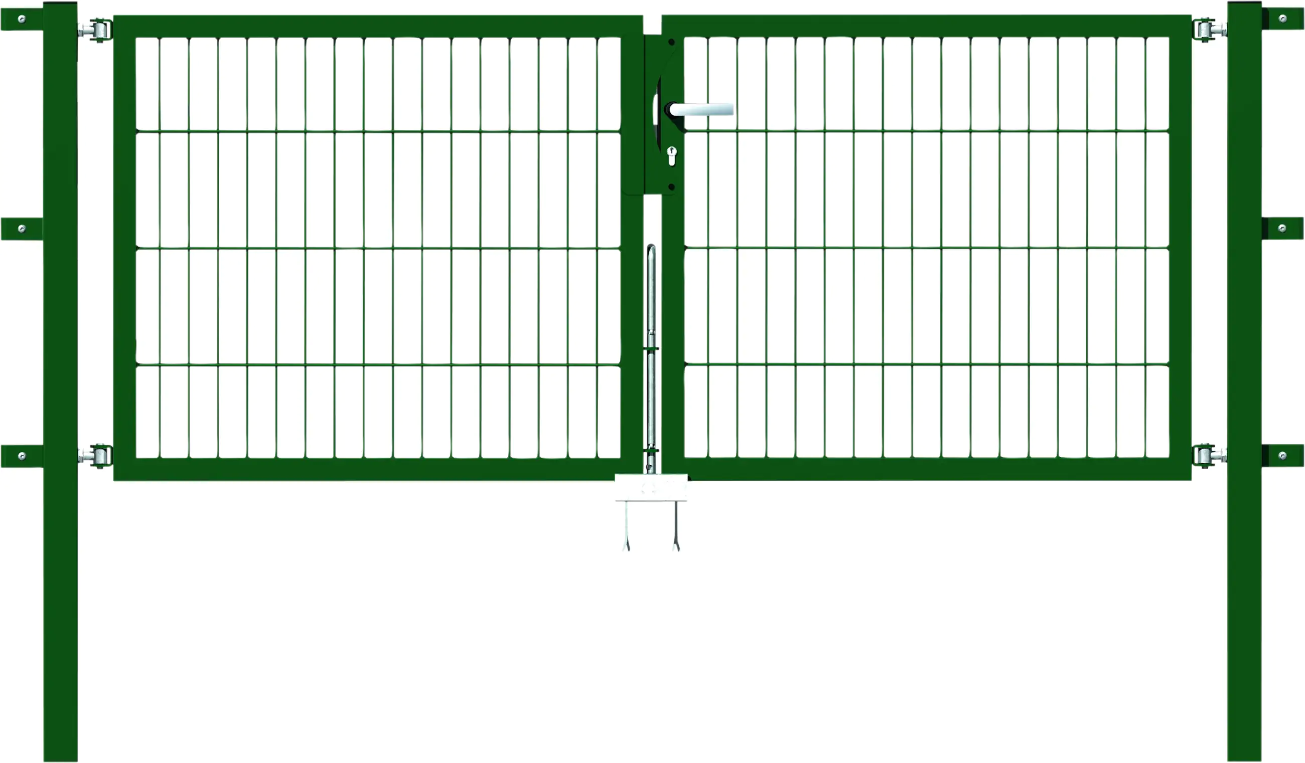 Alberts Stabgitter Doppeltor Flexo 200 x 80 cm 6/5/6 grün zE