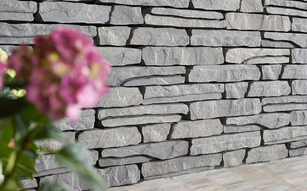 EHL Mauerstein Bergische Mauer 40  x 18 x 8 cm grau-wacke