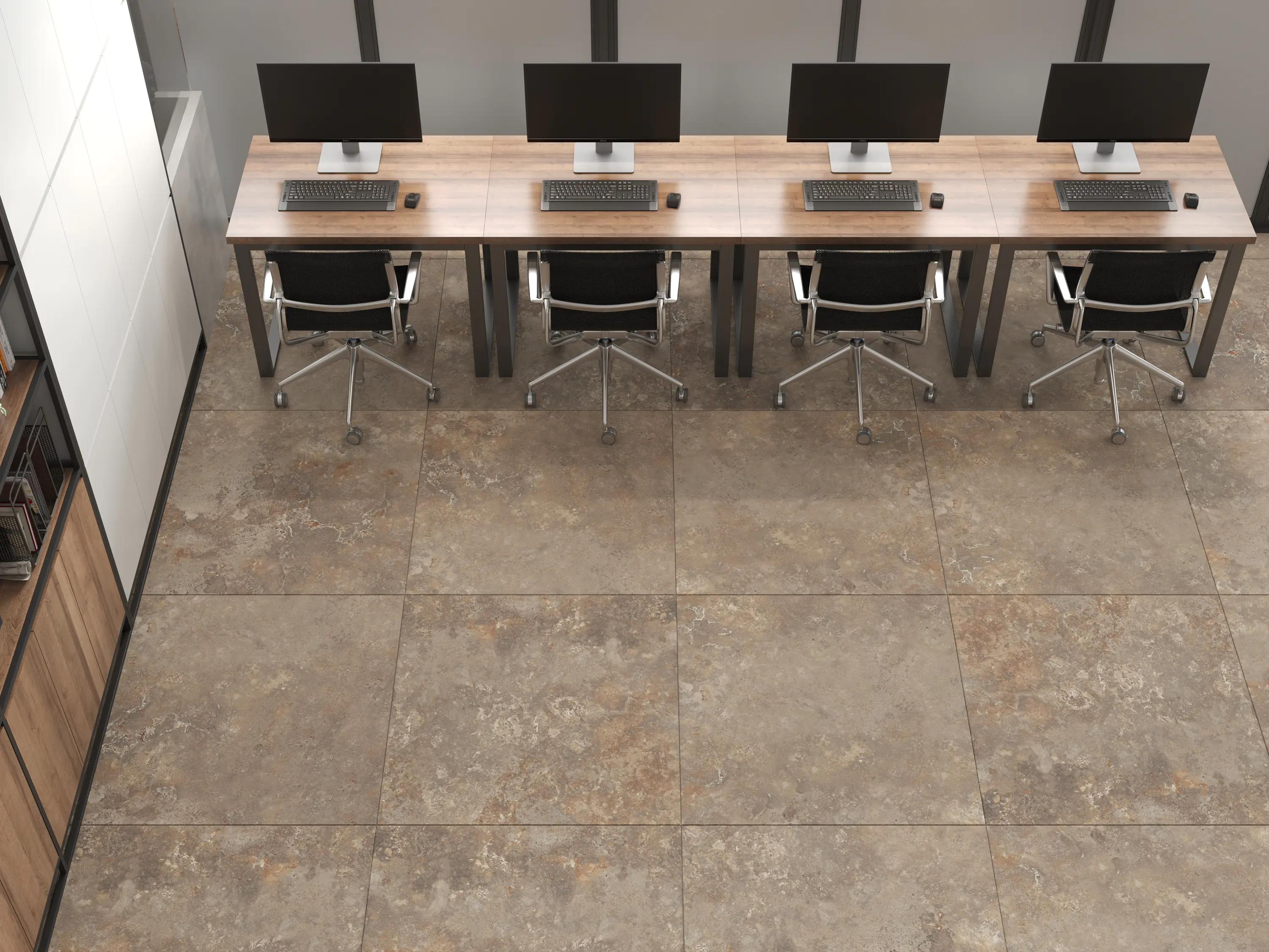 Bodenfliese Feinsteinzeug Camarque 60 x 60 cm braun