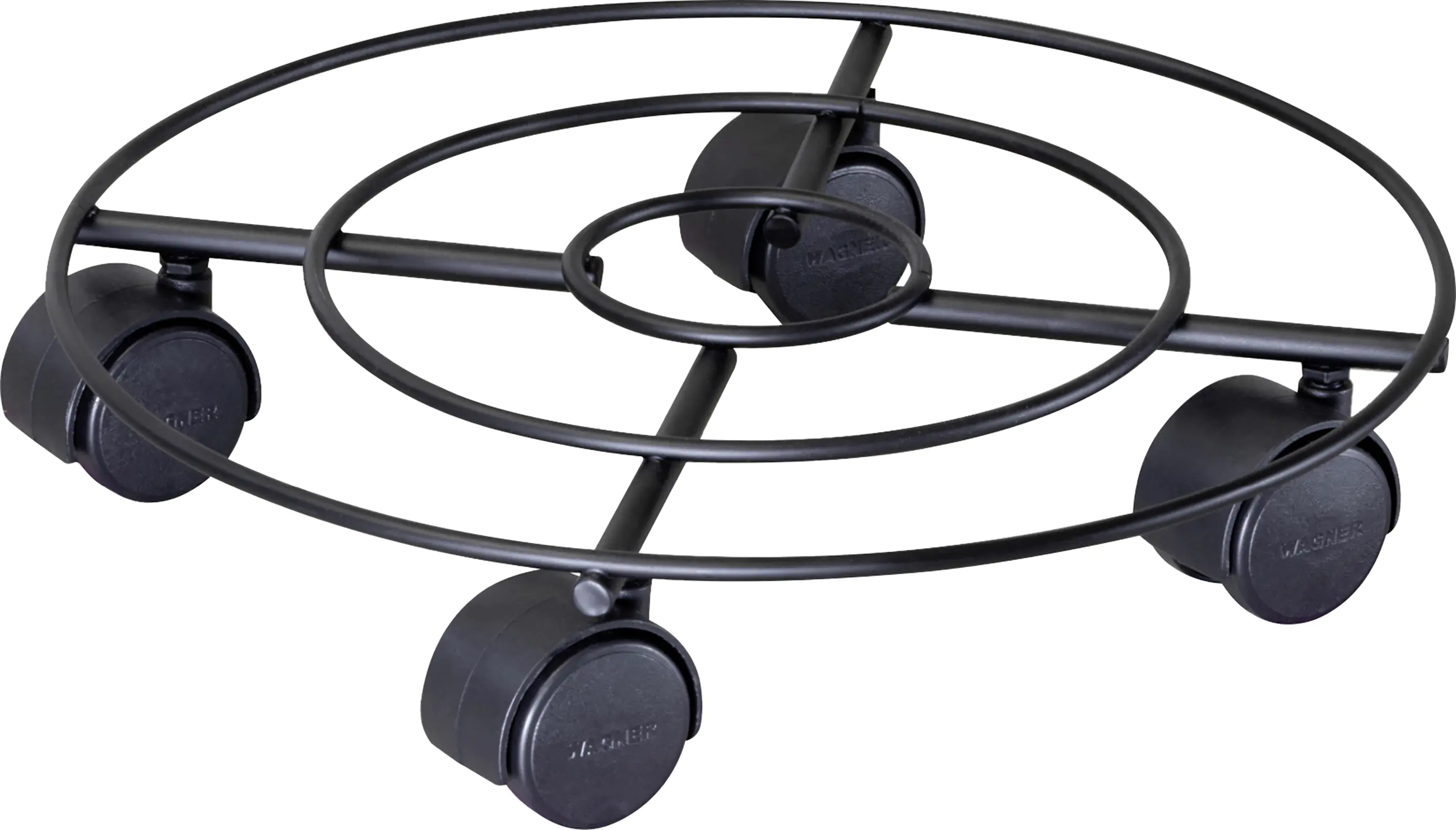 Wagner Pflanzenroller Metall Ø 30 cm schwarz  Wagner Pflanzenroller Metall Ø 30 cm schwarz