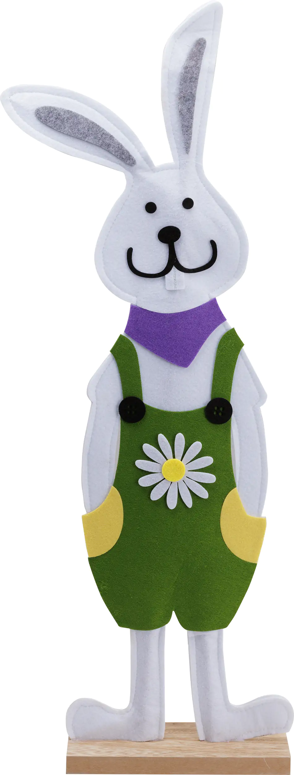 TrendLine Deko Osterhase Filz 79 x 28 x 8 cm weiß grün TrendLine Deko Osterhase Filz 79 x 28 x 8 cm weiß grün