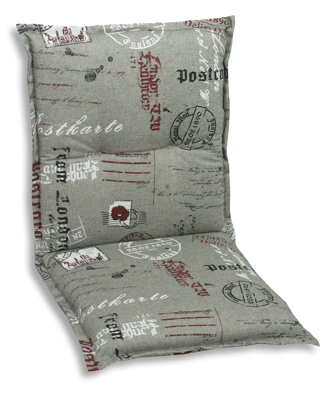 GO-DE Niederlehner-Auflage Maße: 100 x 50 x 7 cm, grau, rot GO-DE Niederlehner-Auflage Maße: 100 x 50 x 7 cm, grau, rot