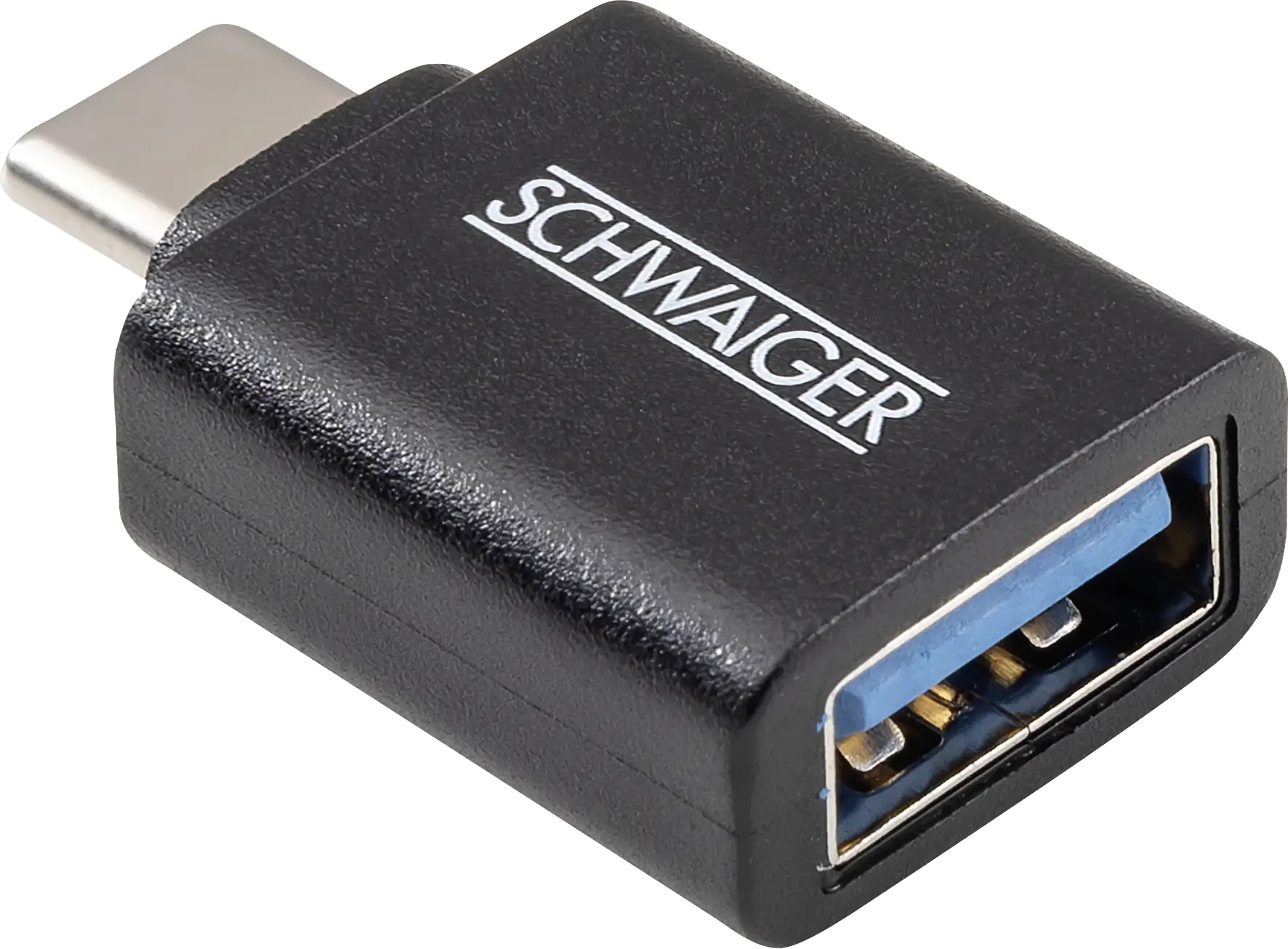 Schwaiger USB 3.1 Adapter schwarz USB 3.1 C Stecker, USB 3.0 A Buchse Schwaiger USB 3.1 Adapter schwarz USB 3.1 C Stecker, USB 3.0 A Buchse