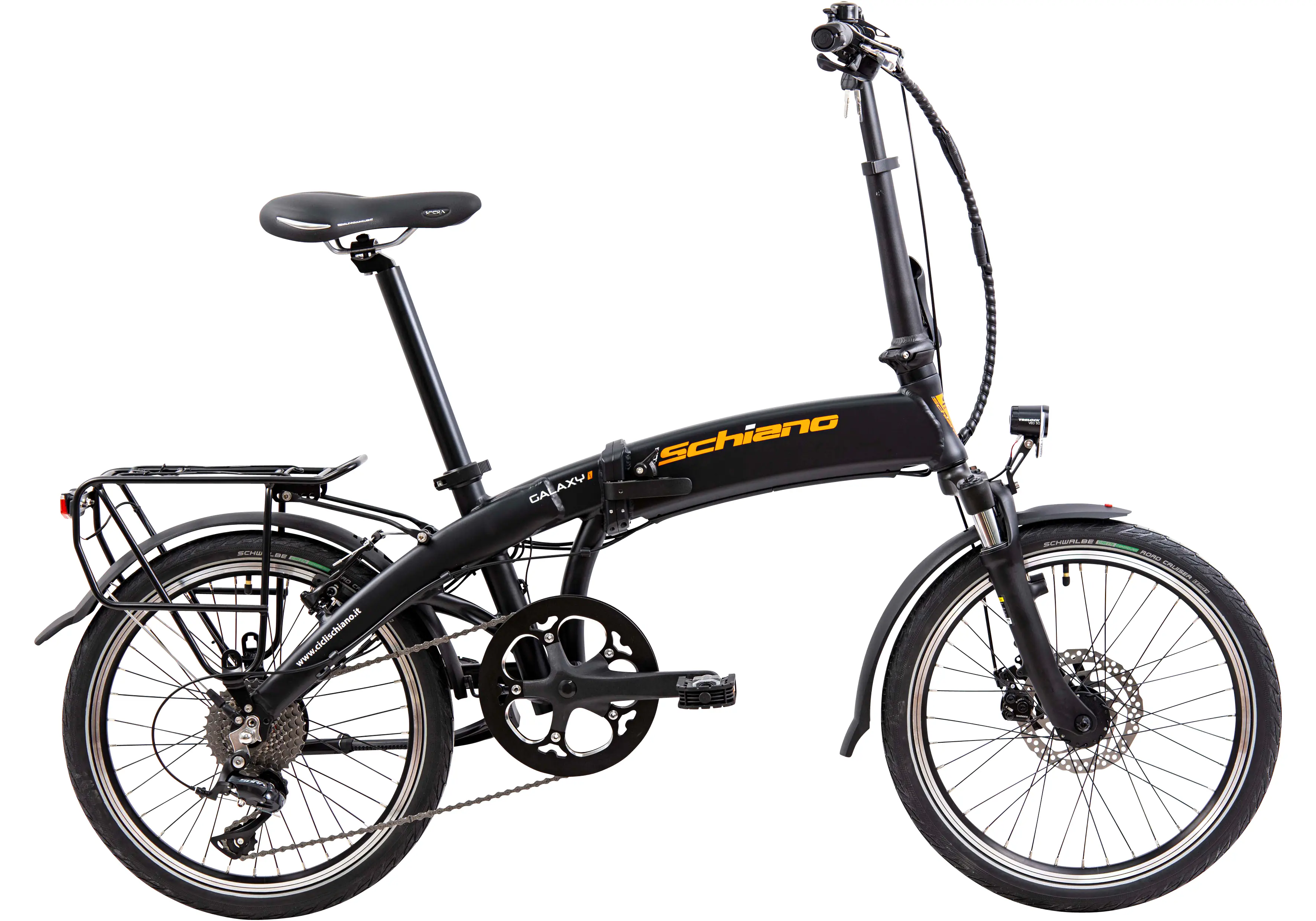 Schiano Galaxy E-Bike Faltrad 20 Zoll 8-Gang 360 Wh schwarz