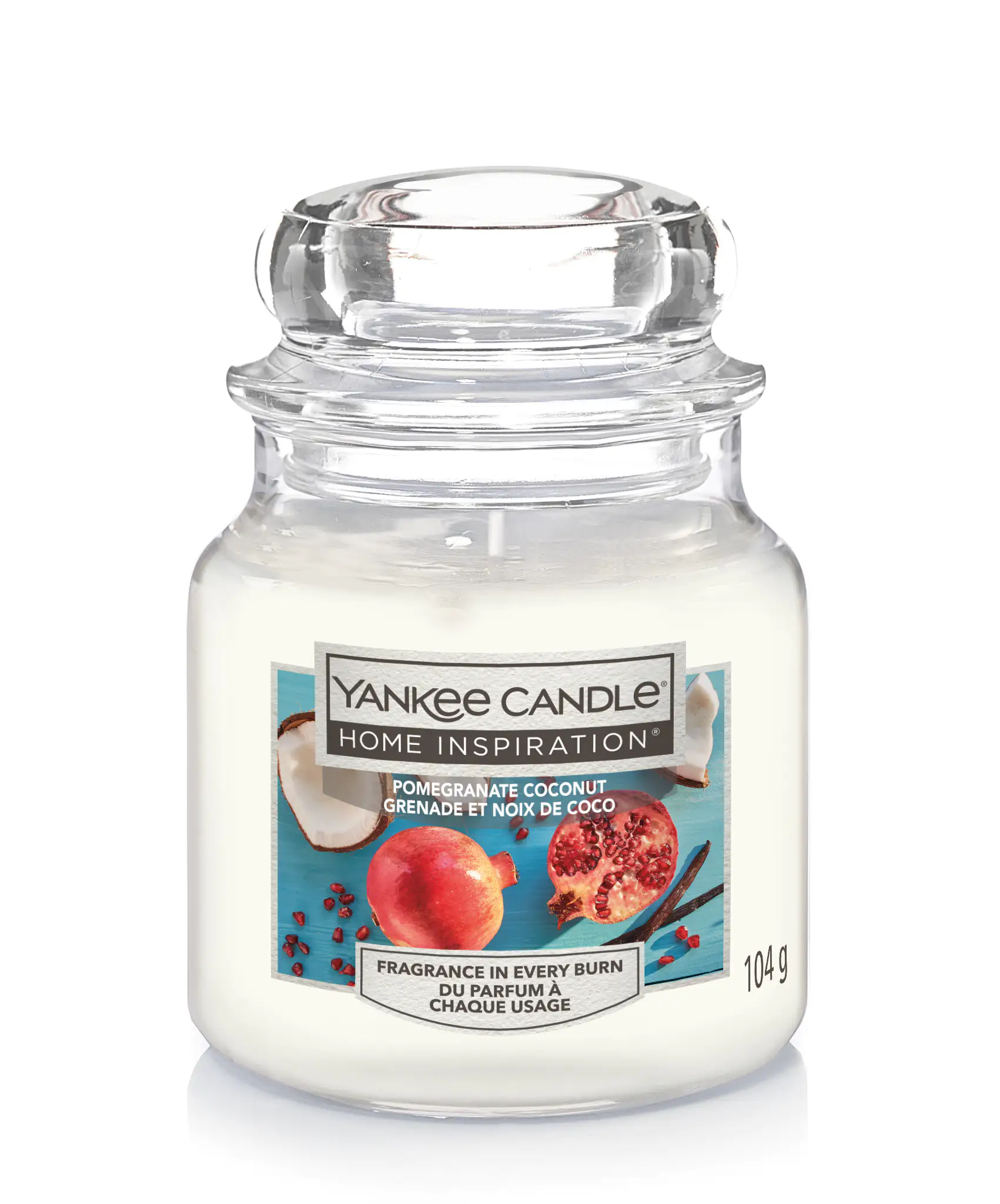 Yankee Candle Duftkerze Kleines Glas Pomegranate Coconut 104 g, weiß Yankee Candle Duftkerze Kleines Glas Pomegranate Coconut 104 g, weiß
