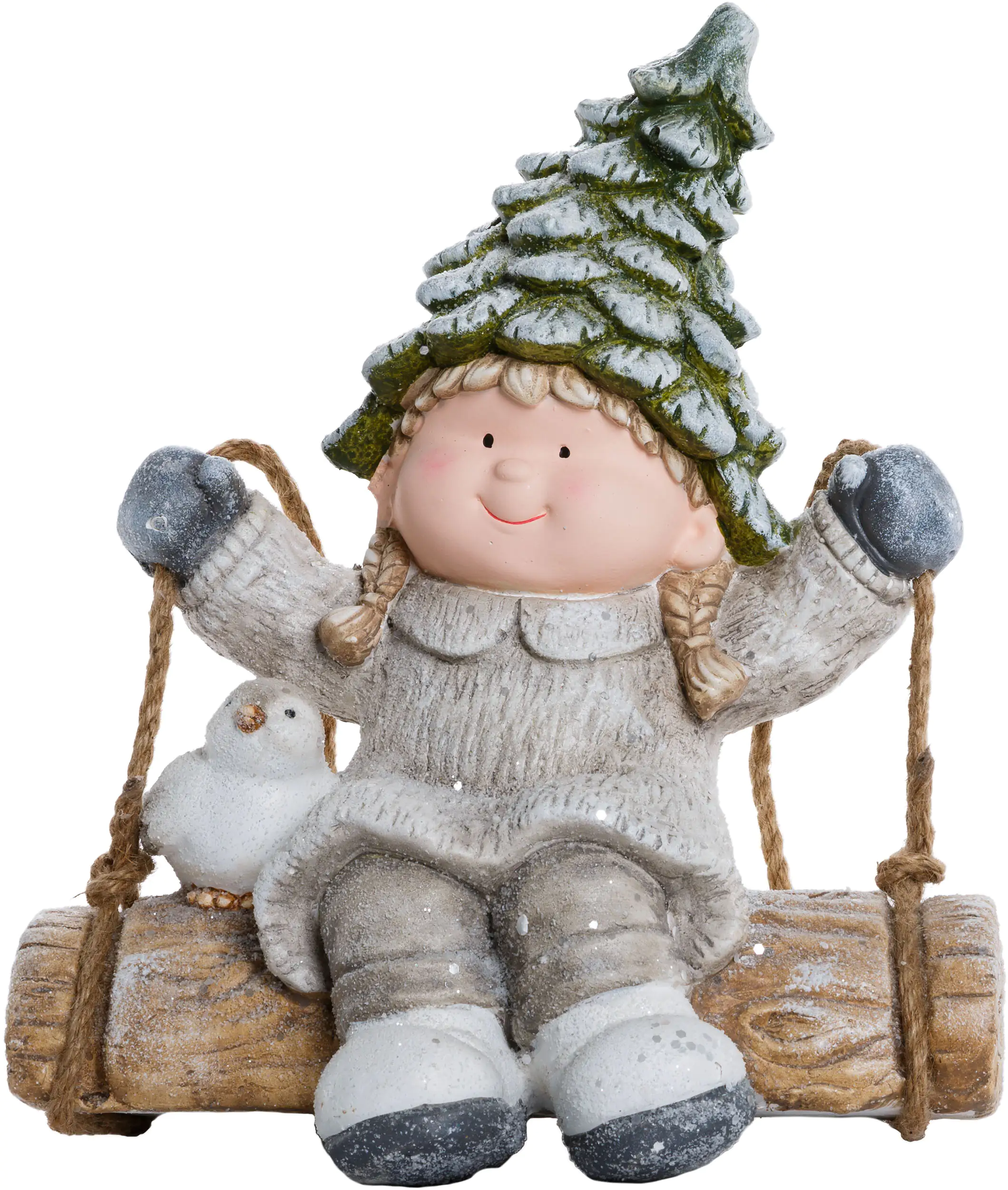 TrendLine Dekofigur Kind auf Schaukel 40 cm