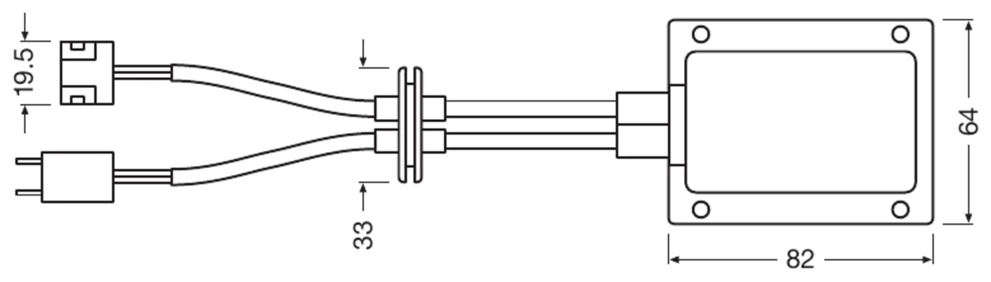 Osram Adapter LEDriving Smart CanBus LEDSC01 für Scheinwerferlampe H7 2x