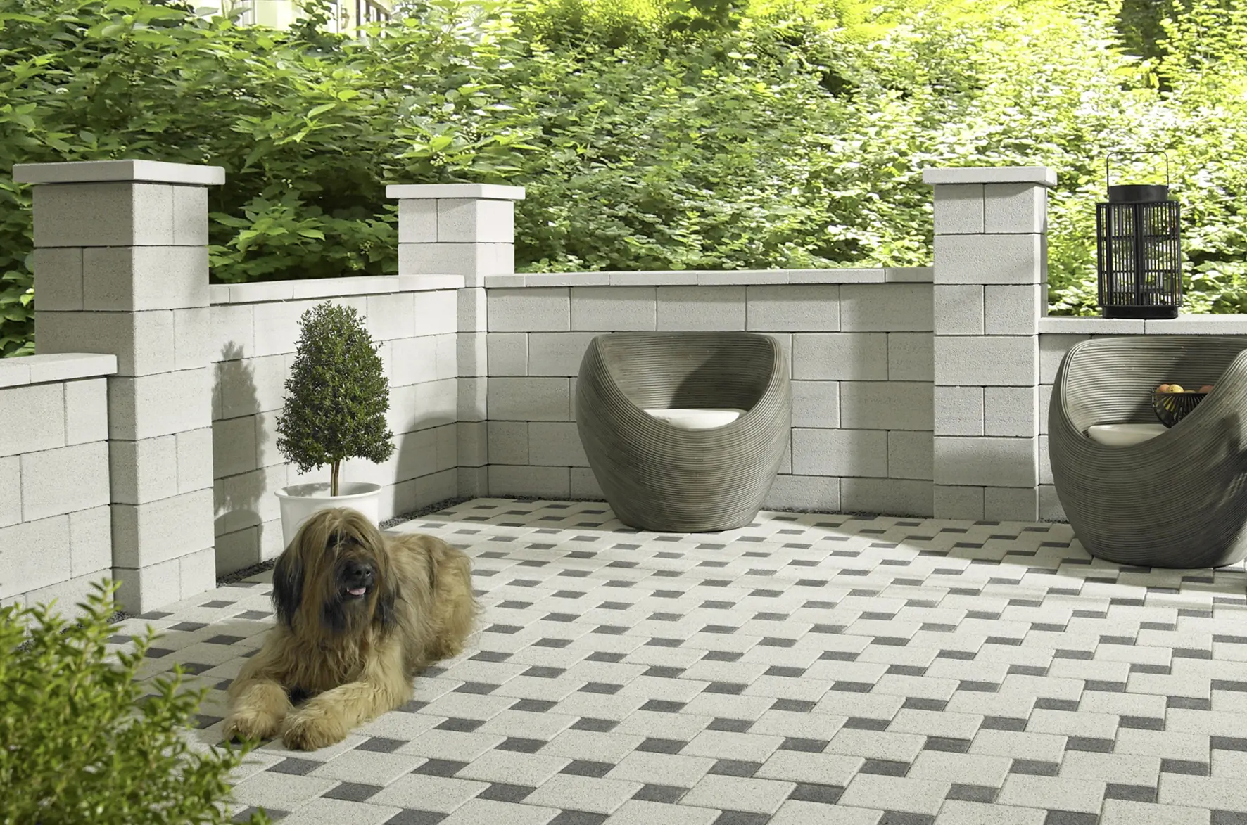 Kann Mauerstein Gomera 40 x 20 x 20 cm weiß Kann Mauerstein Gomera 40 x 20 x 20 cm weiß