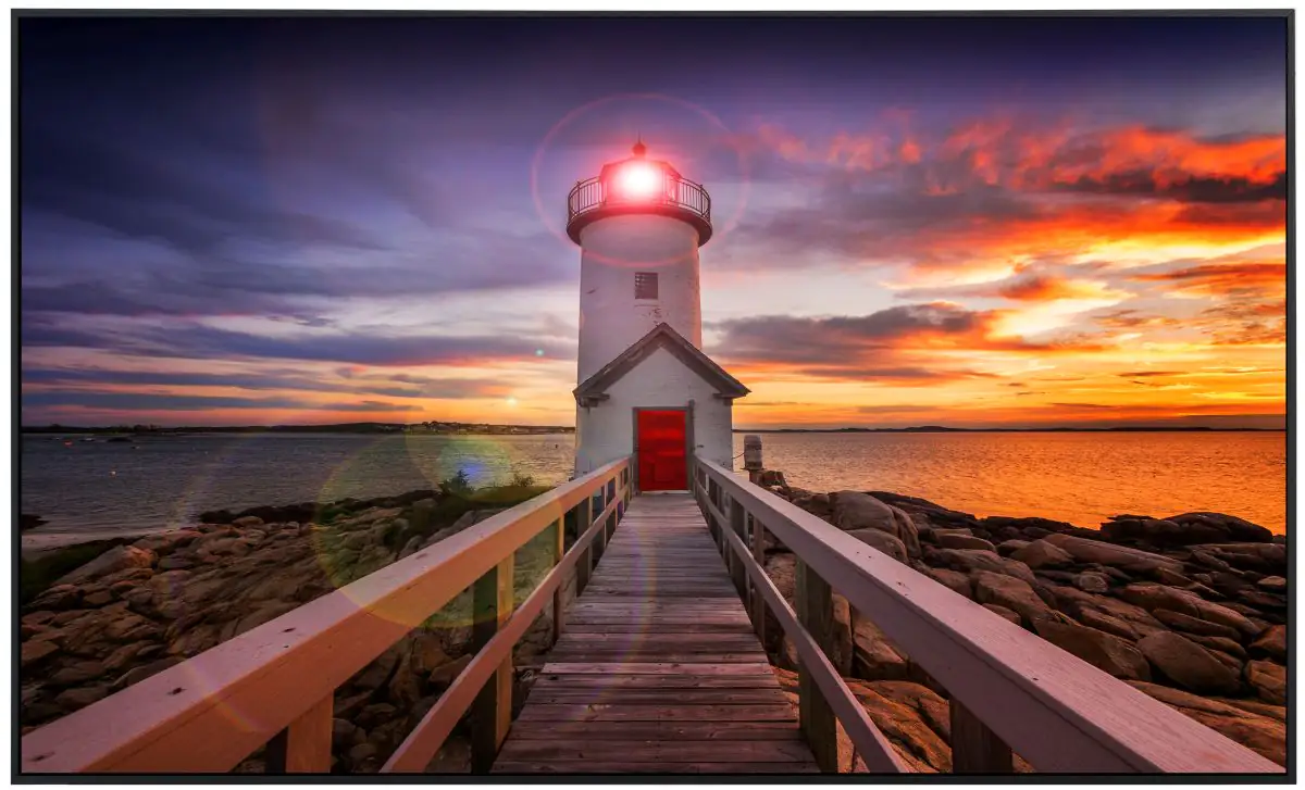 papermoon Infrarotheizkörper EcoHeat 60x120 cm 1000 Watt, Lighhouse Sunset