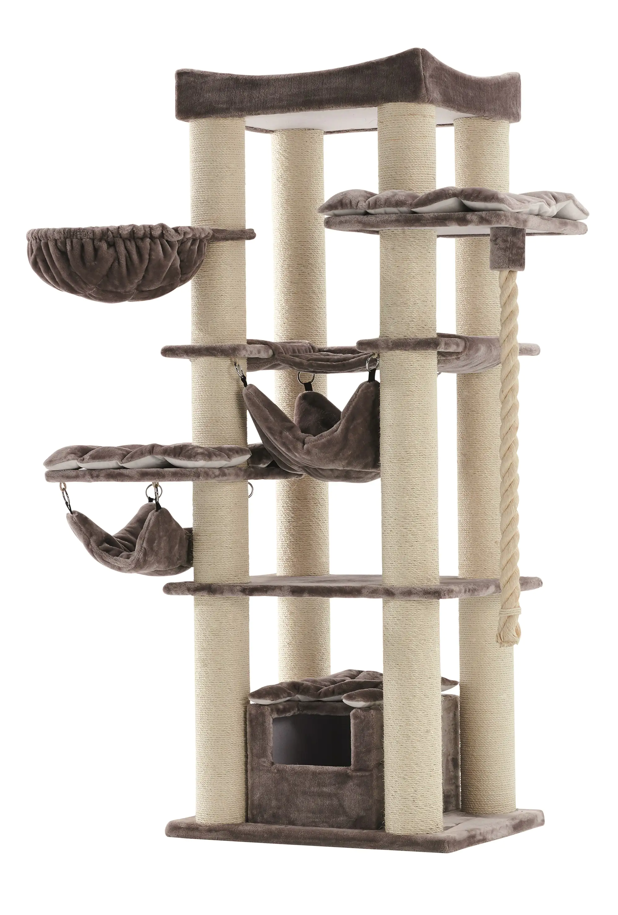 4033766124402 Nobby Kratzbaum Rubi H 197 cm cappuccino