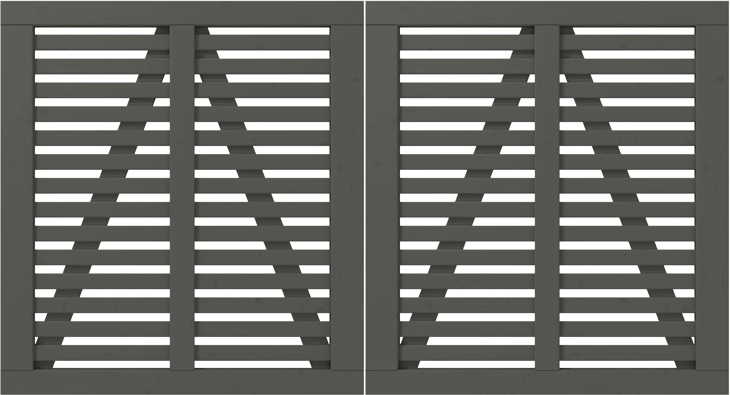 Plus Doppeltor Harmoni inkl. Beschläge 200 x 107 cm umbragrau fungizidbehandelt Plus Doppeltor Harmoni inkl. Beschläge 200 x 107 cm umbragrau fungizidbehandelt
