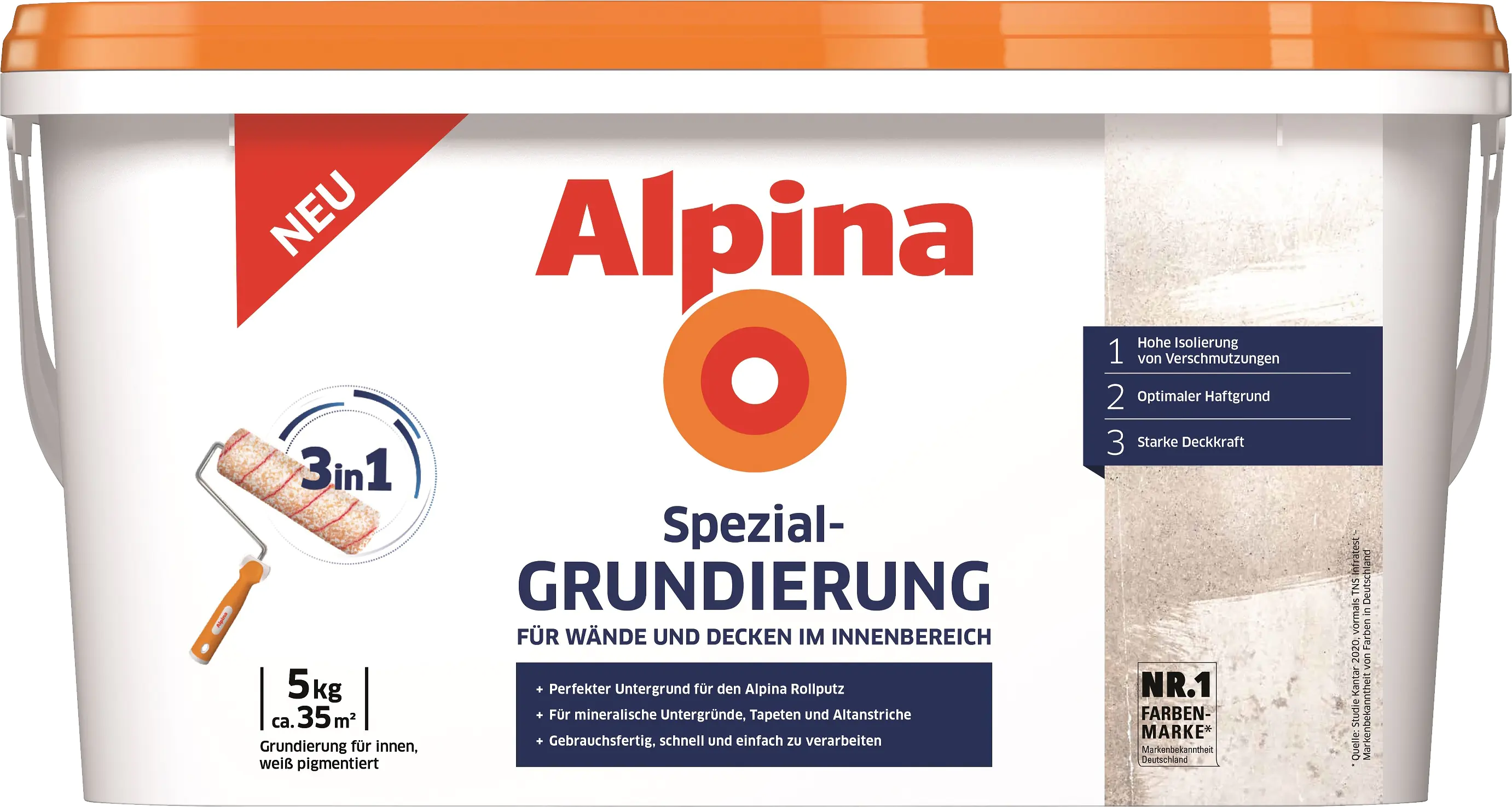 Alpina Spezial-Grundierung 3 in 1 5 kg weiß Alpina Spezial-Grundierung 3 in 1 5 kg weiß