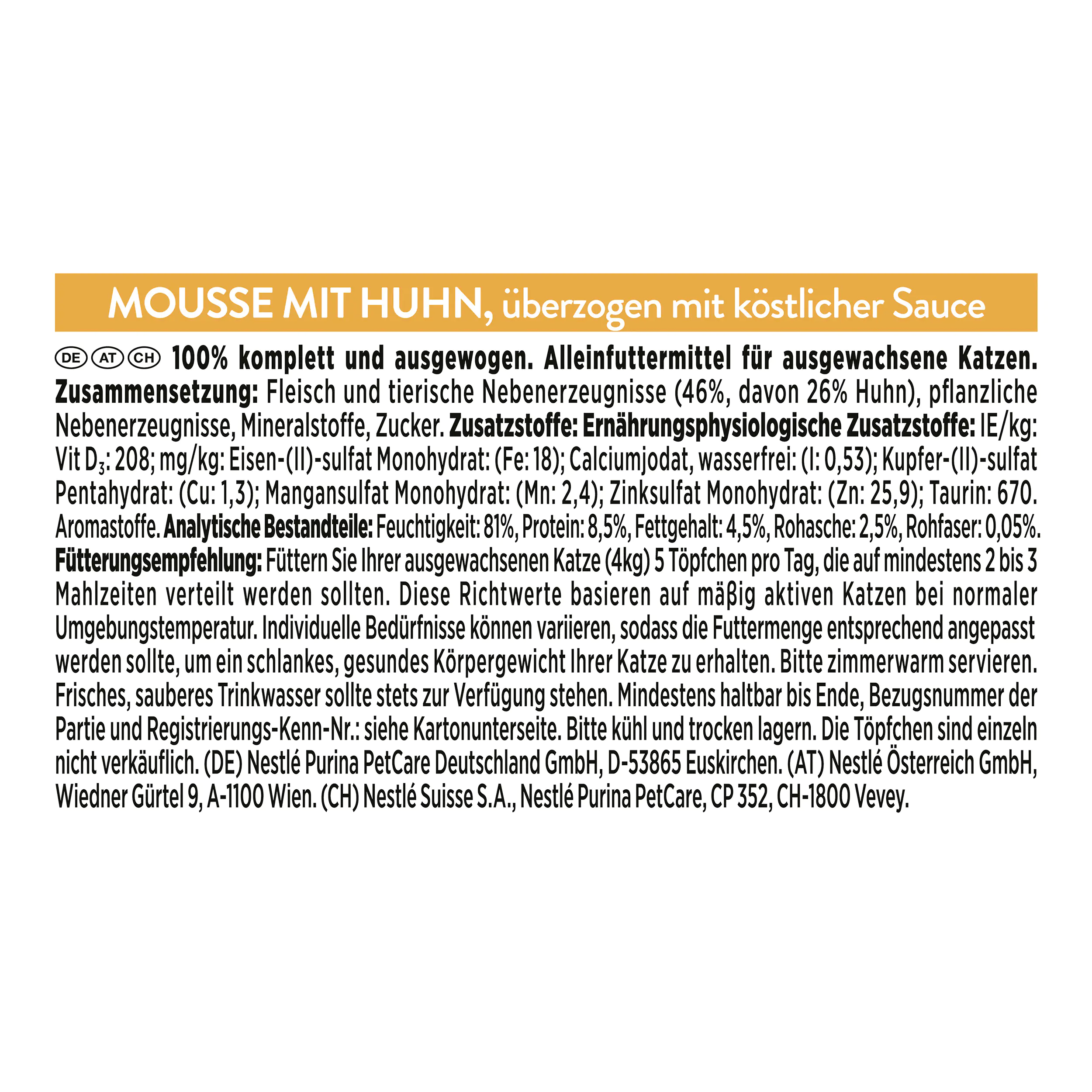 Gourmet Revelations Katzenfutter Mousse mit Huhn 2 x 57 g Gourmet Revelations Katzenfutter Mousse mit Huhn 2 x 57 g