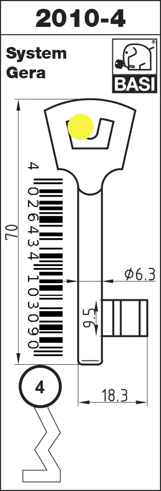 Basi Buntbartschlüssel
