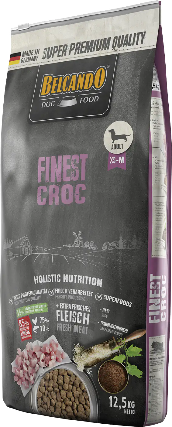 Belcando Finest Croc Hundetrockenfutter Adult Medium 12,5 kg Geflügel & Ente
