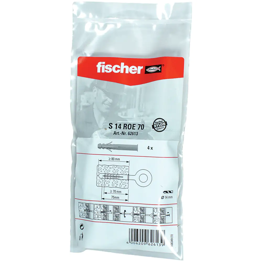 Fischer Dübel S 14.0 x 100 mm - 4 Stück