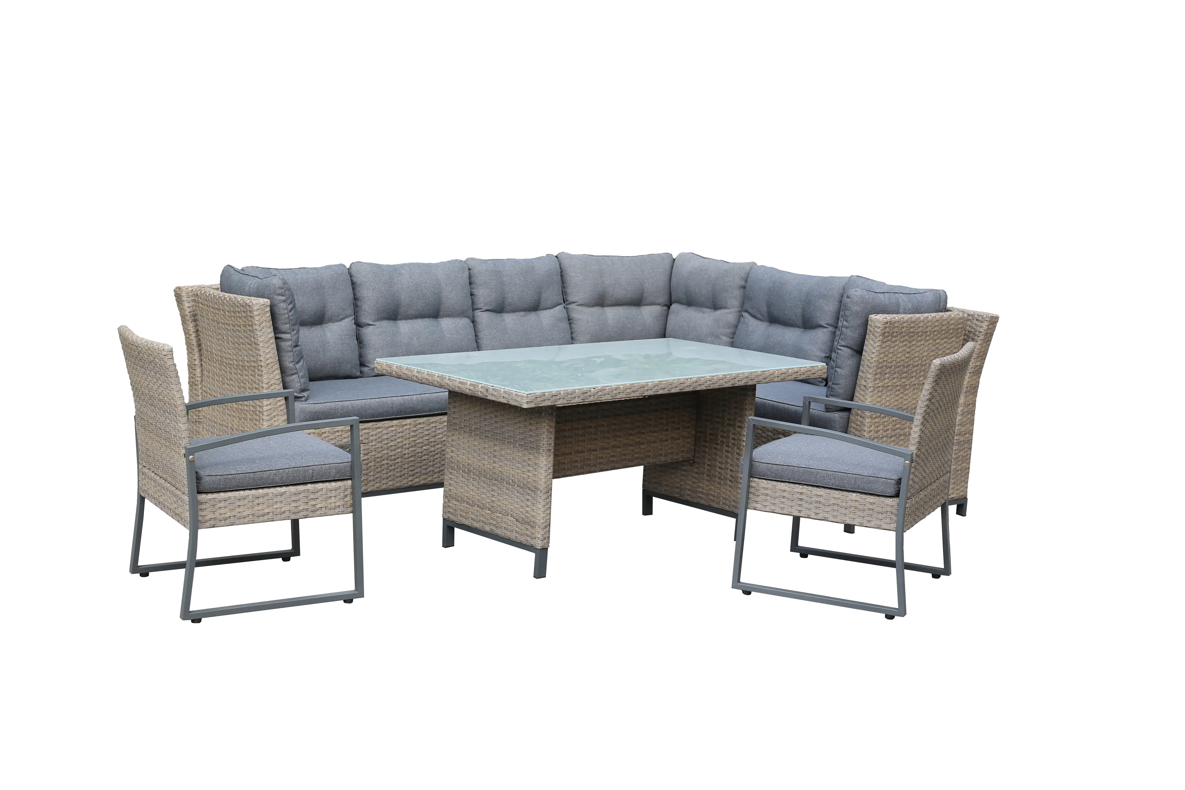 Primaster Gartenmöbel-Set Elba Rattan/Aluminium Primaster Gartenmöbel-Set Elba Rattan/Aluminium