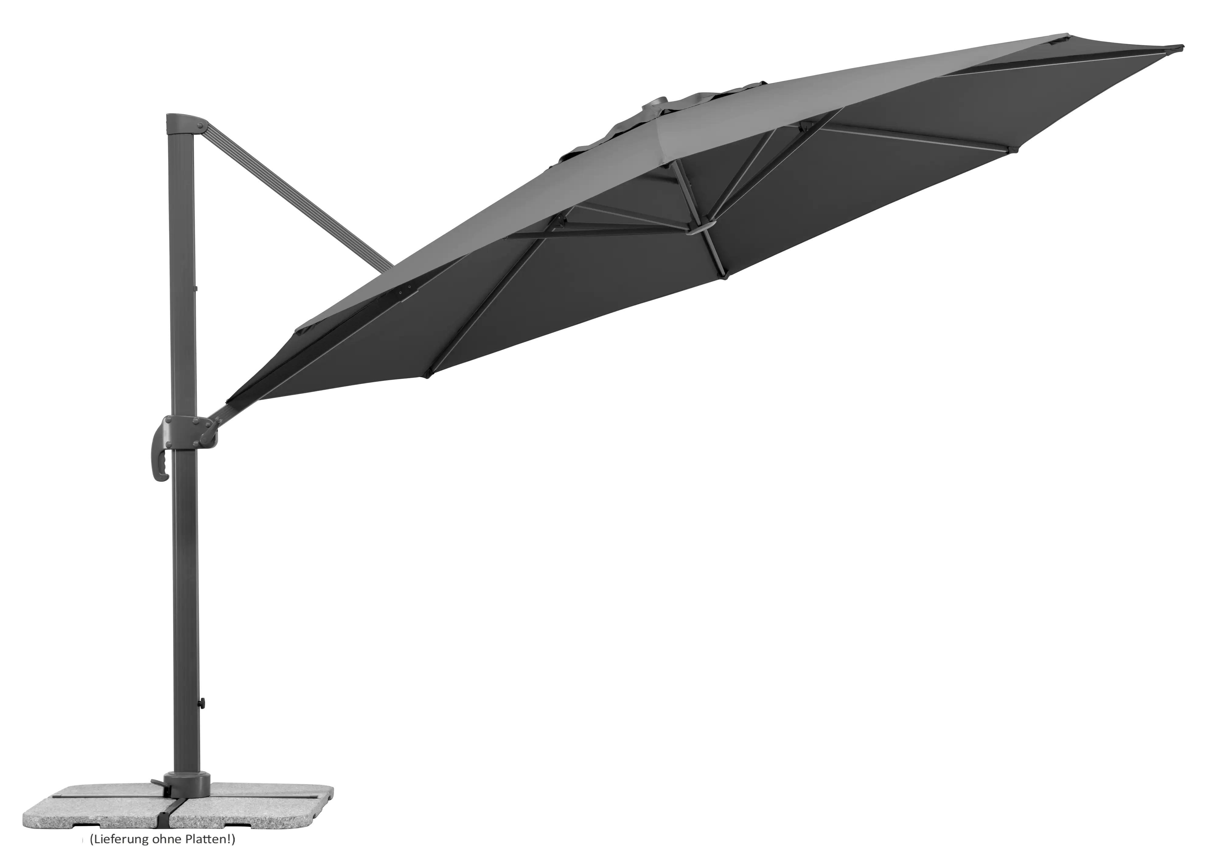 Schneider Ampelschirm Rhodos Grande anthrazit Ø 400 cm