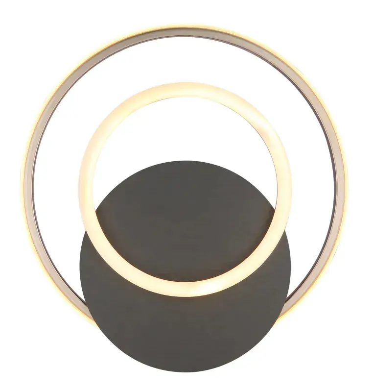 Globo Deckenleuchte Julio 38 x 36 cm L x B grau matt warmweiß