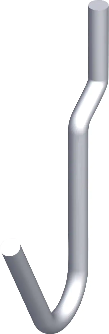 alfer Lochblechhaken 15 mm 15 x 15 x 3.4 mm Stahl verzinkt