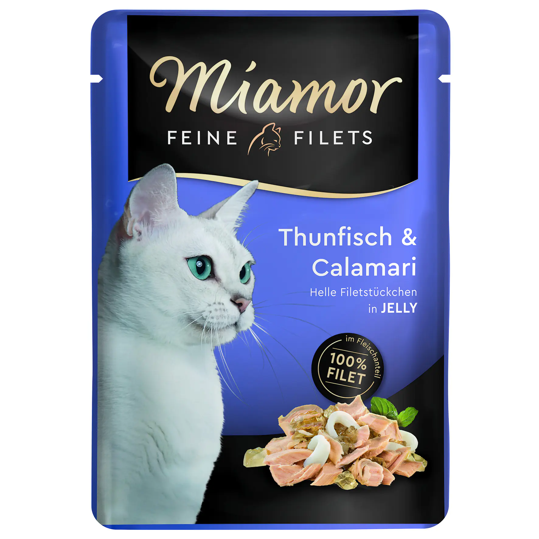Miamor Feine Filets Thunfisch und Calamari Katzenfutter 100 g