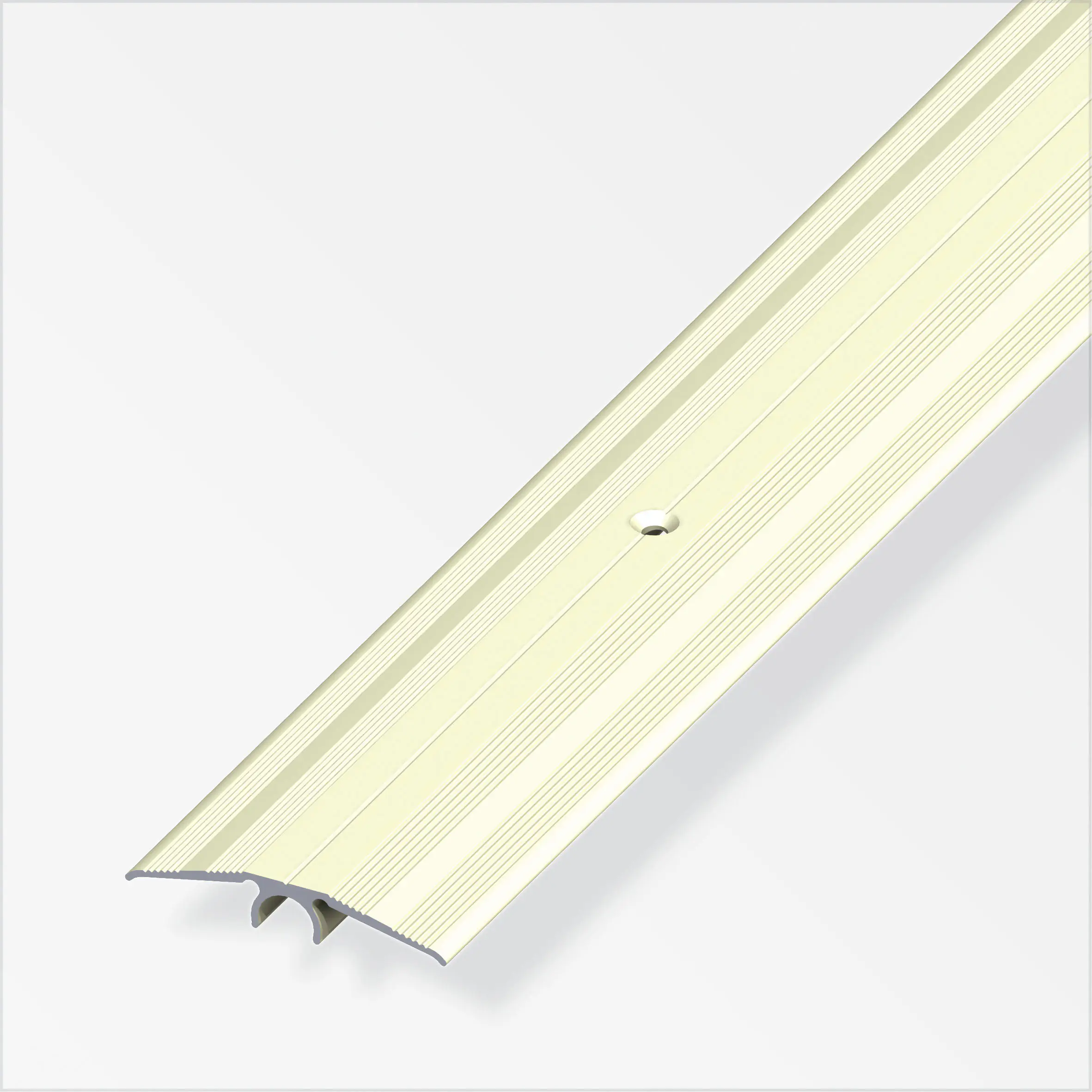 alfer Übergangs-Profil 1 m, 46 mm Aluminium eloxiert champagner champagner