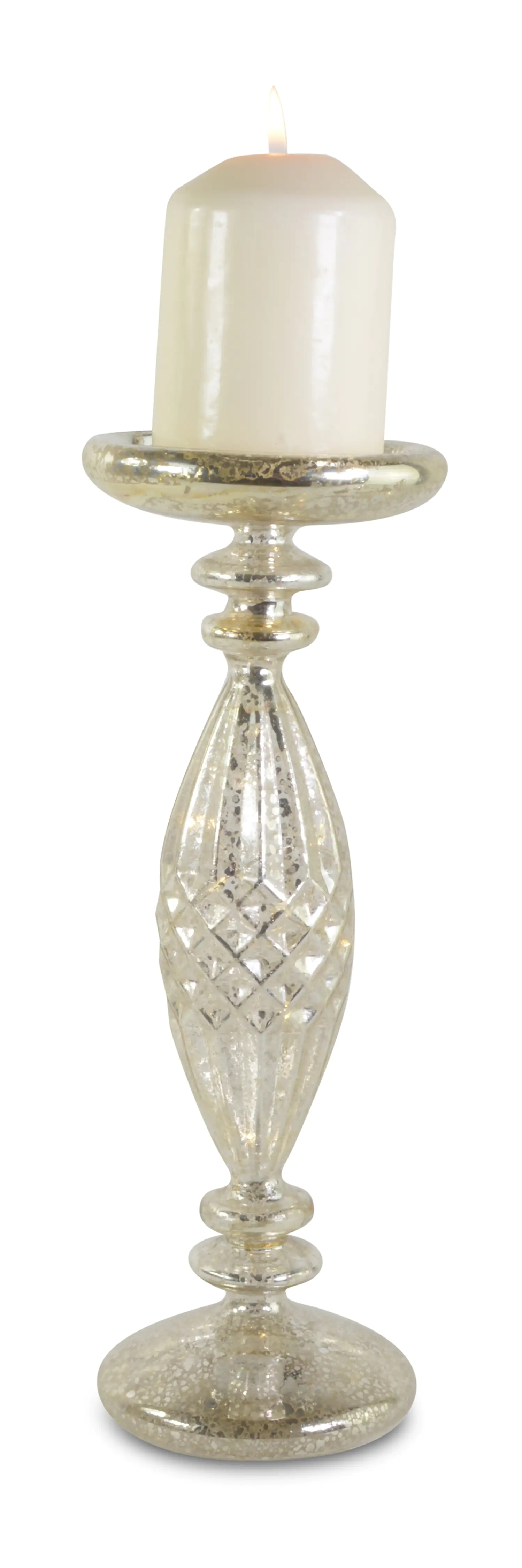 4004942175655 Riffelmacher Kerzenhalter antik beleuchtet mit 10 LED 30 cm