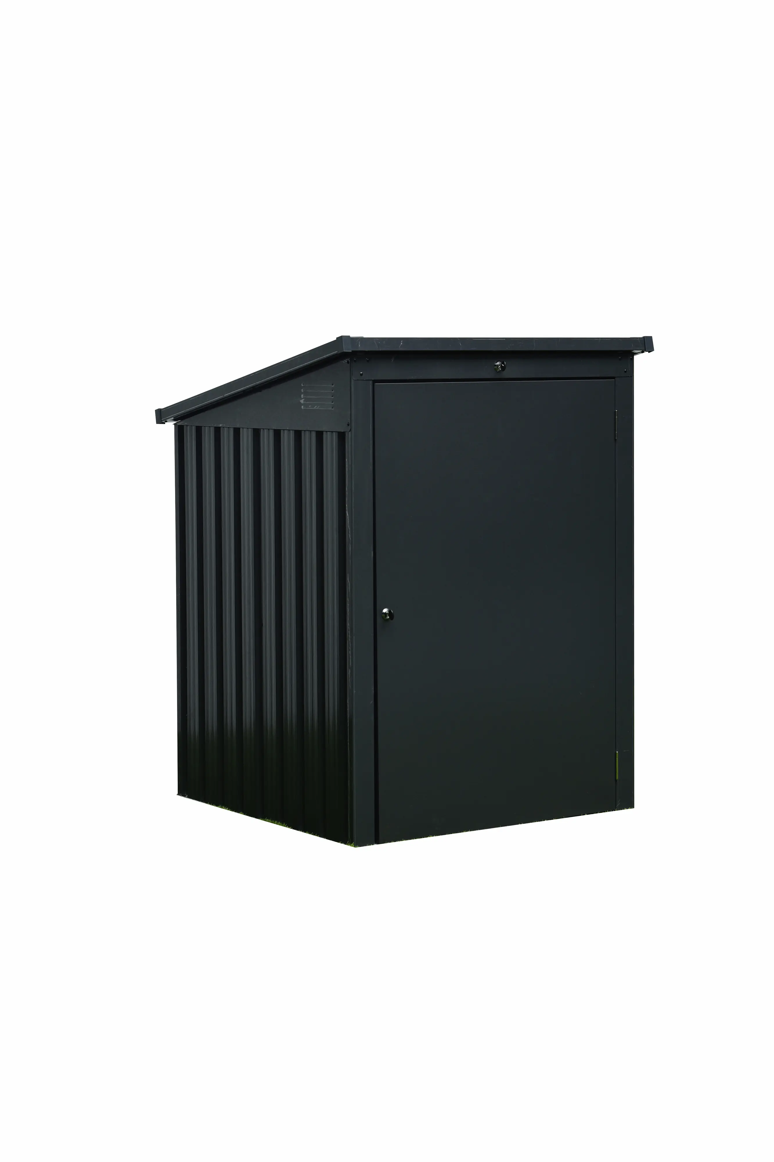 Floraworld Mülltonnenbox aus Stahl für 1 x 240 L Mülltonnen anthrazit