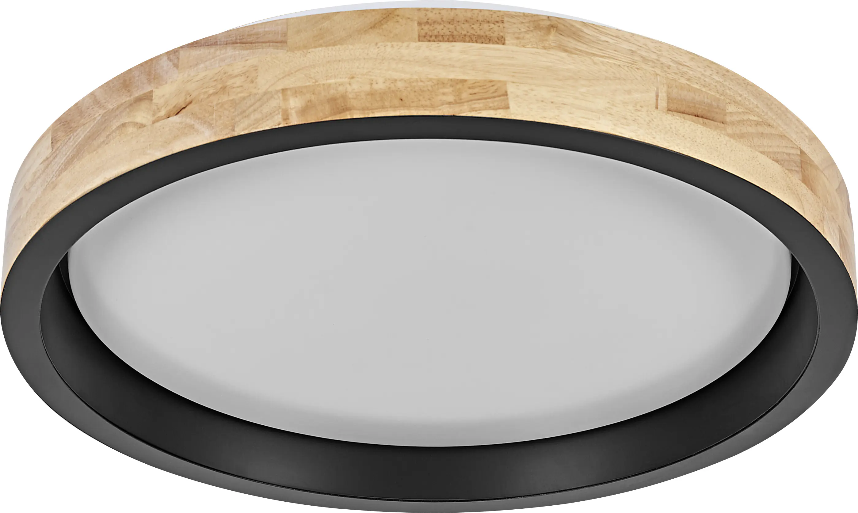 Osram LED-Deckenleuchte Orbis Mariano Ø 41 cm 24 W Holzdekor schwarz dimmbar