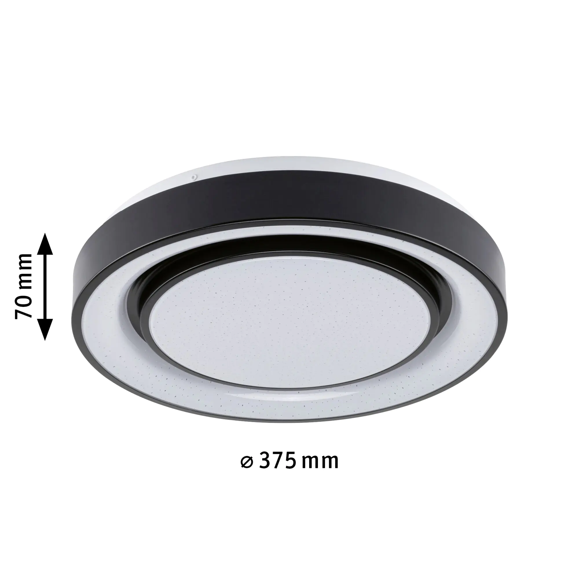 Paulmann LED Deckenleuchte Rainbow schwarz weiß Ø 37,5 cm RGBW Paulmann LED Deckenleuchte Rainbow schwarz weiß Ø 37,5 cm RGBW