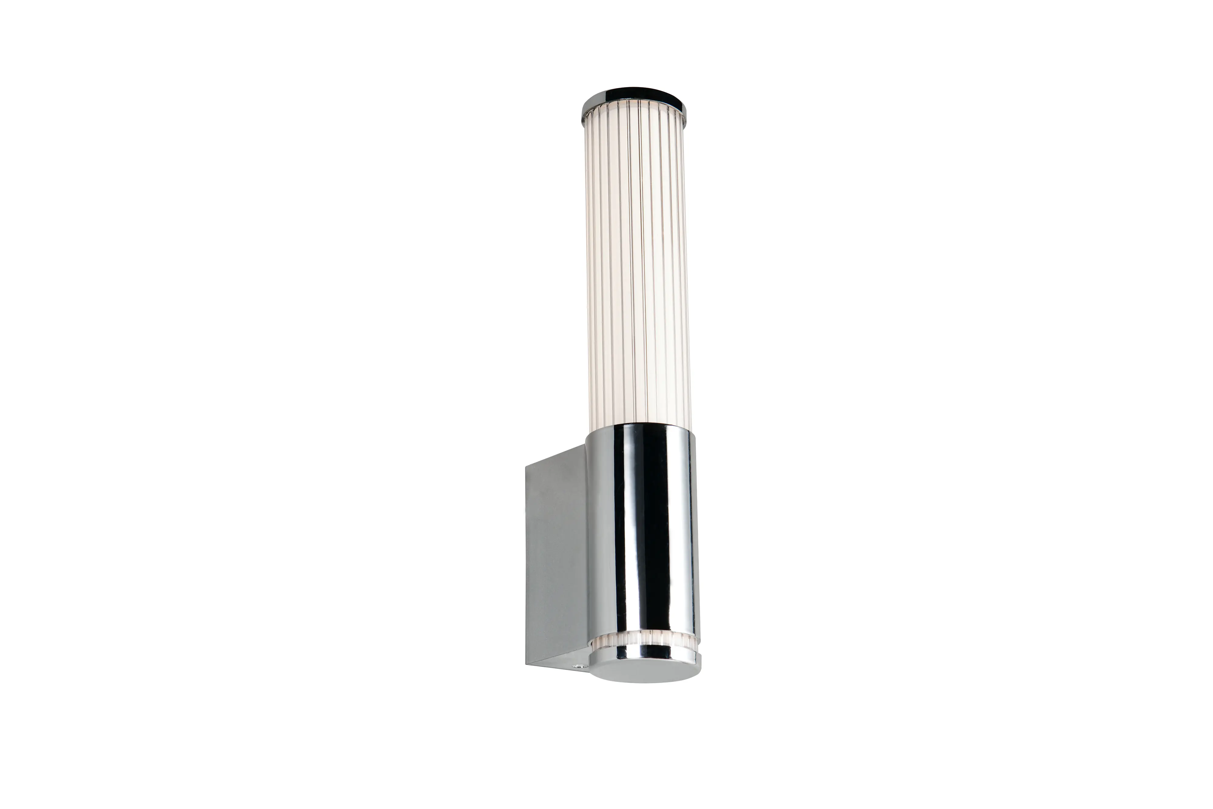 Trio LED-Wandleuchte Stefano chrom mit Steckdose CCT