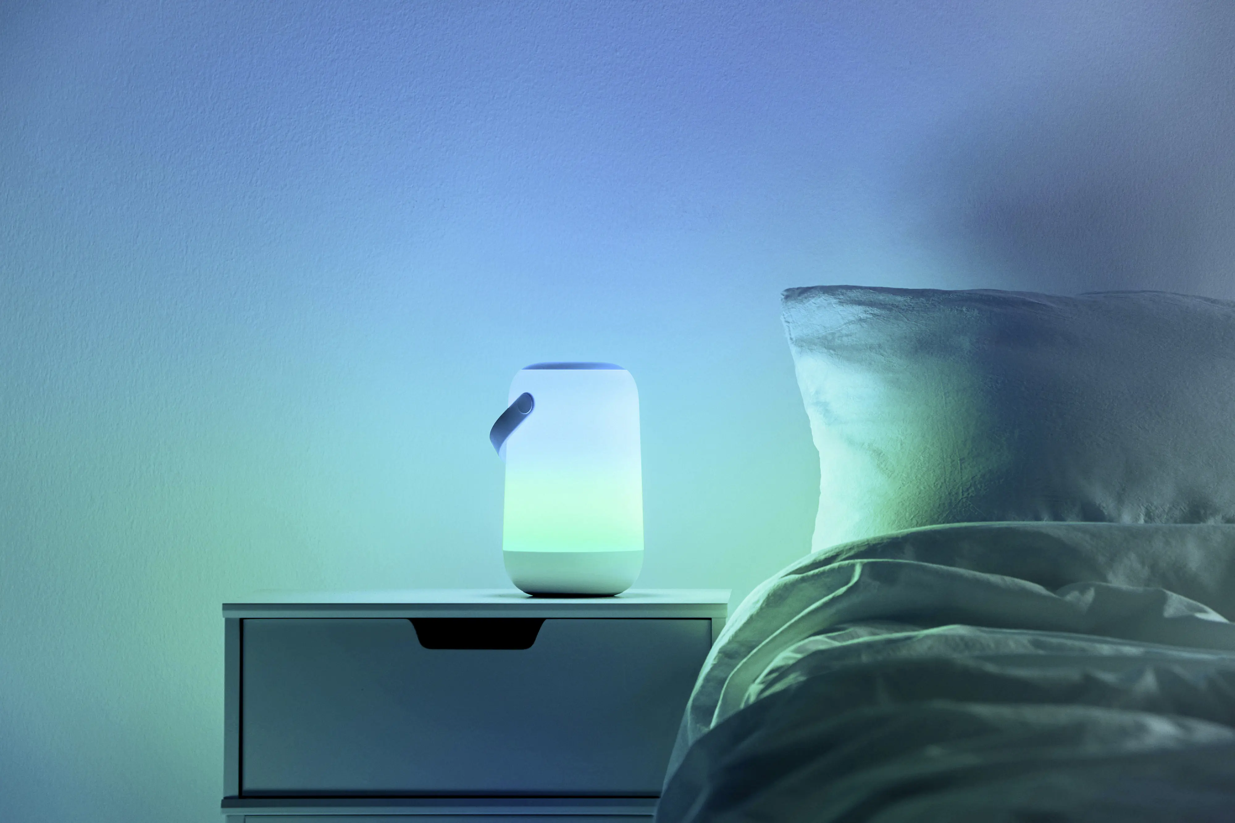 Wiz LED-Tischleuchte mobiles tragbares Licht 13,5 W RGB-Beleuchtung weiß Wiz LED-Tischleuchte mobiles tragbares Licht 13,5 W RGB-Beleuchtung weiß