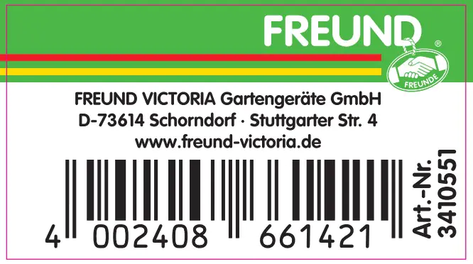 Freund Victoria Gartenrechen 30 cm Arbeitsbreite