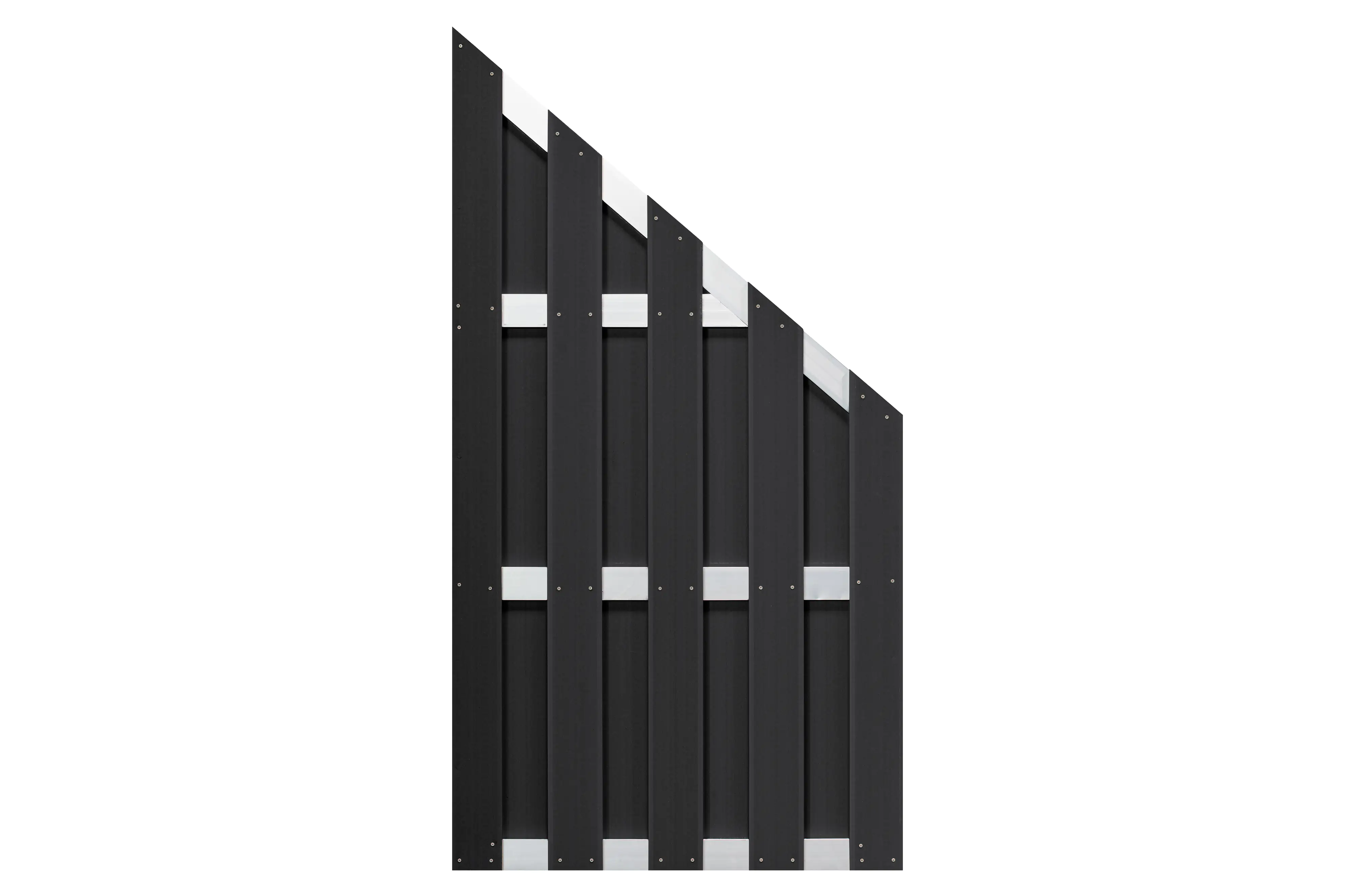 elephant WPC-Sichtschutzzaun Grace Line Schrägelement anthrazit 90 x 180 cm