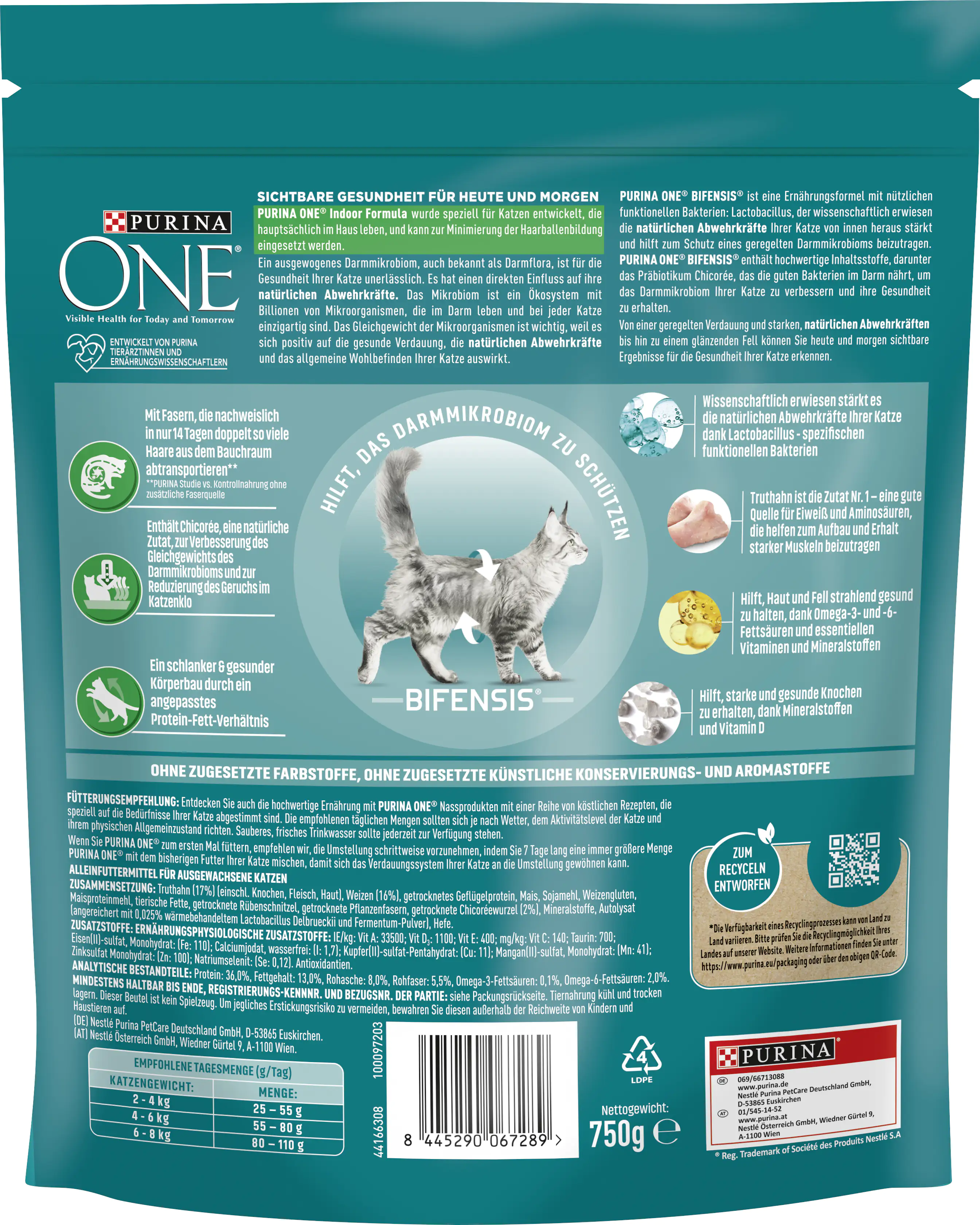 Purina ONE Indoor Formula reich an Truthahn und Vollkorn-Getreide 750 g Purina ONE Indoor Formula reich an Truthahn und Vollkorn-Getreide 750 g