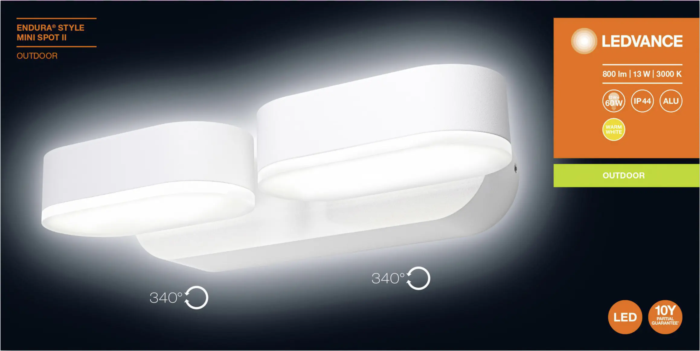 Ledvance Außenleuchte Endura Style Mini Spot dunkelgrau