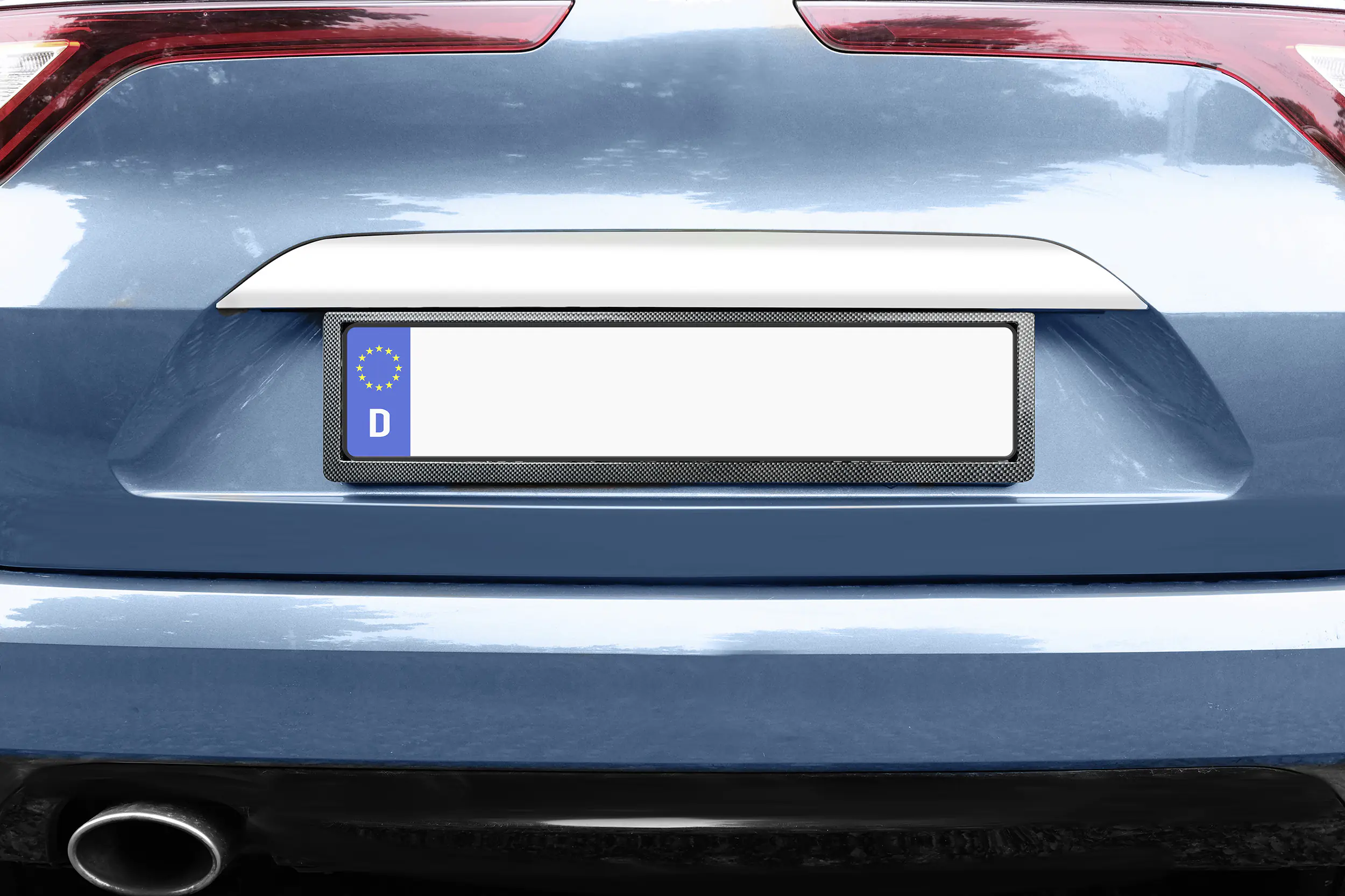 EUFAB Kennzeichenhalter mit Carbonrahmen