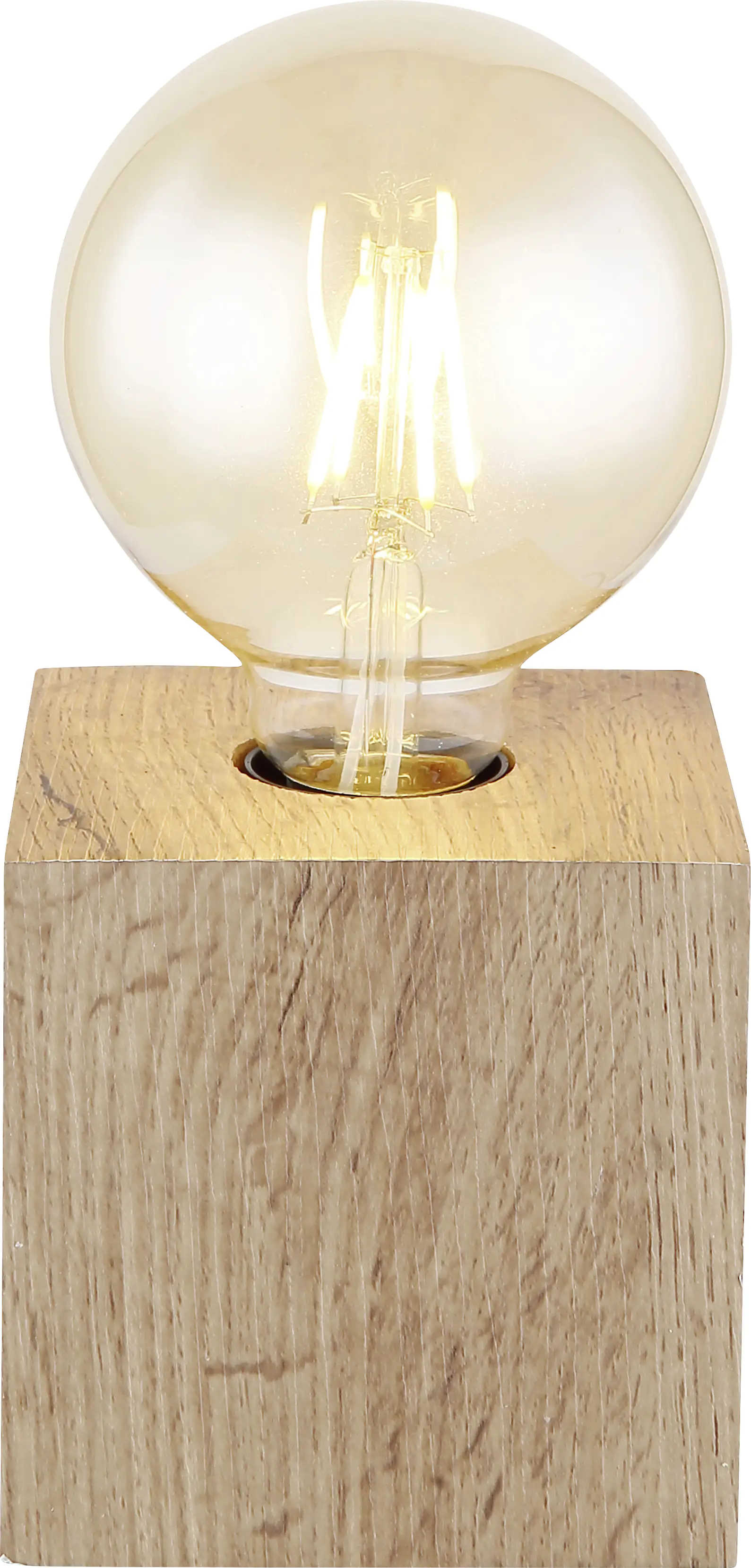 Globo Tischleuchte Erna braun 10 x 10 cm E27, max. 60 W